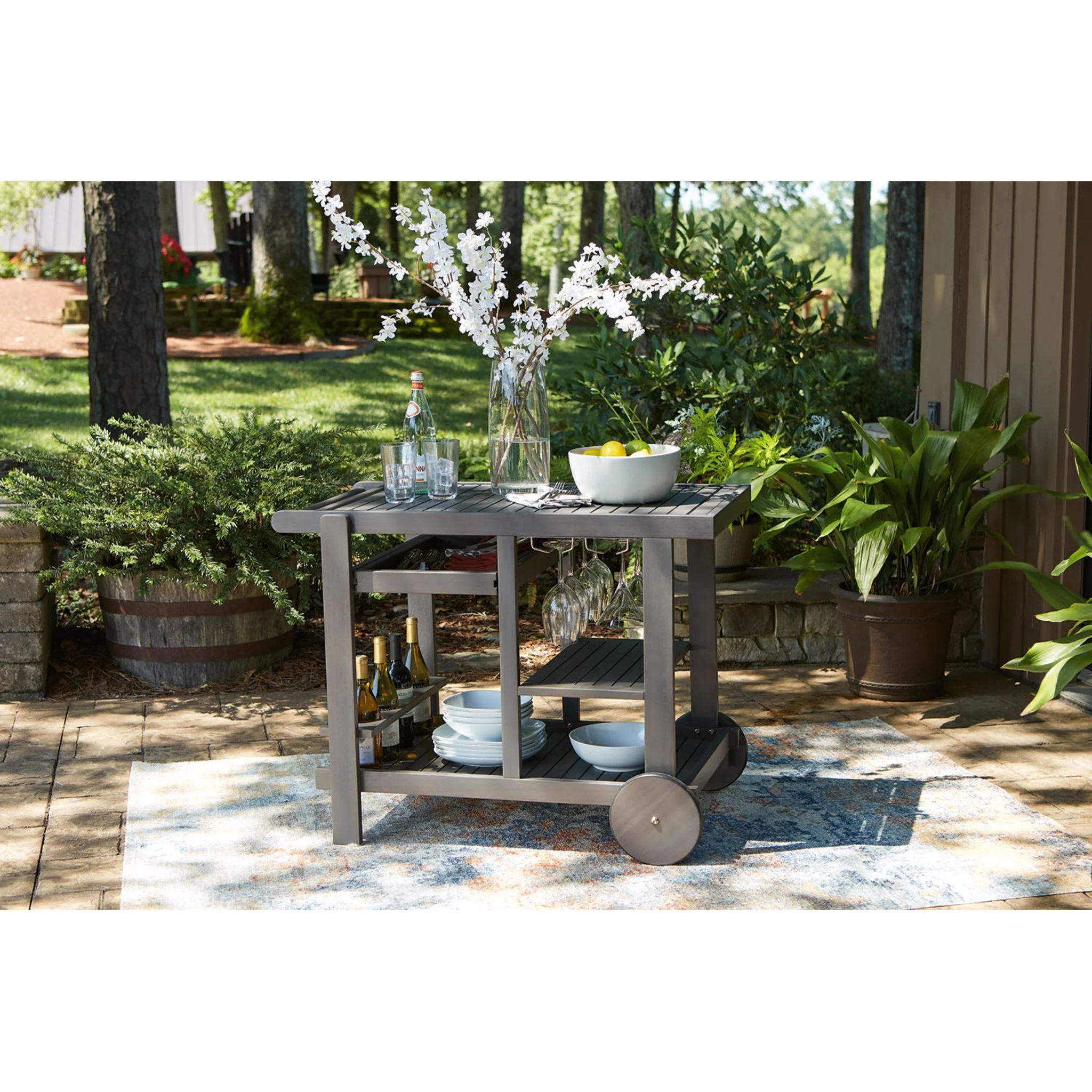 Kailani Outdoor Serving Cart - Image 2