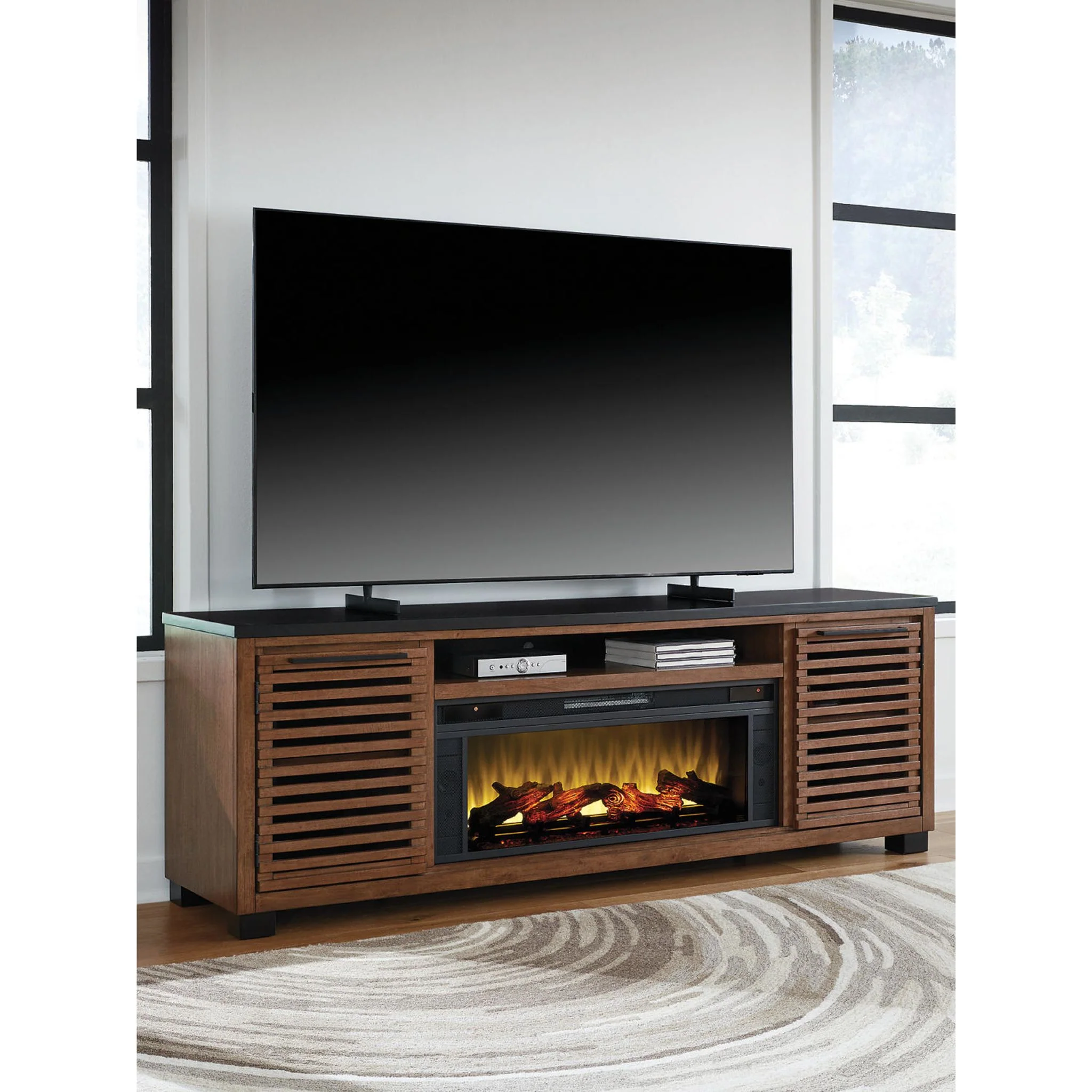 Kallari TV Stand with Fireplace - Image 3