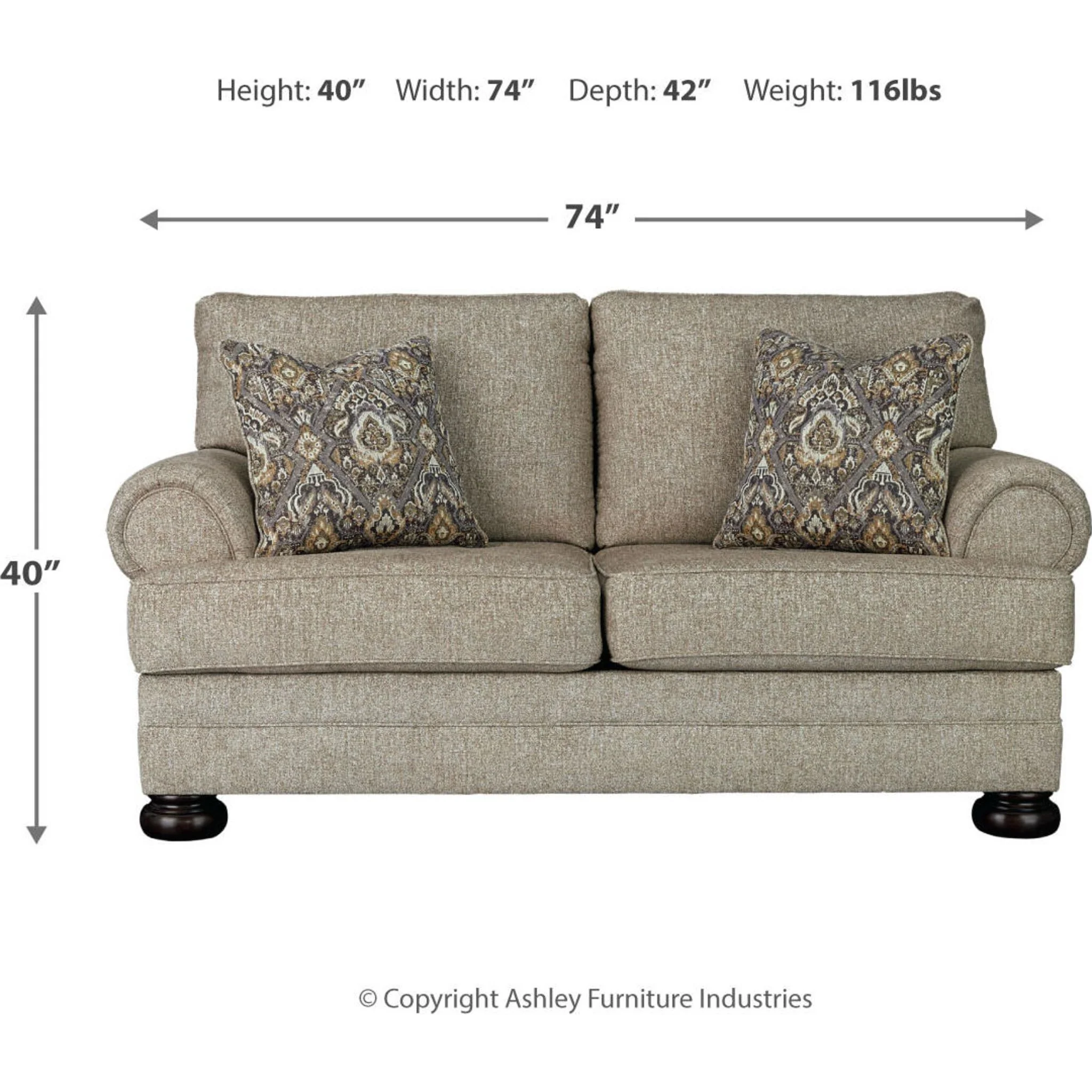 Kananwood Loveseat - Image 9