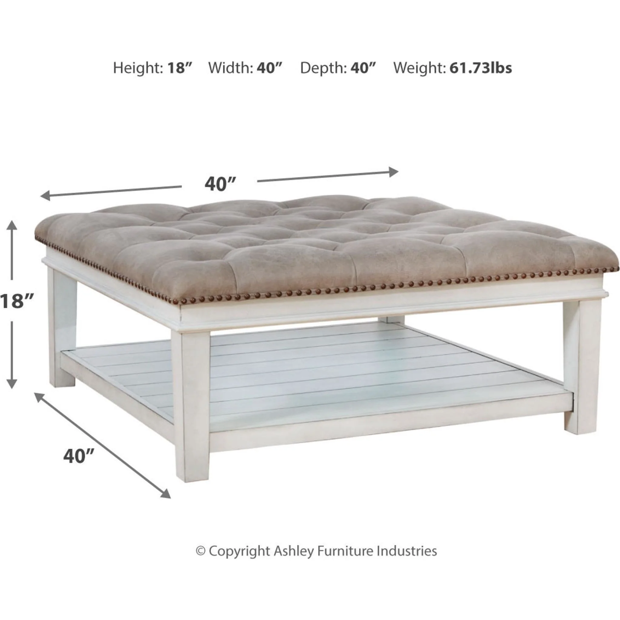 Kanwyn Ottoman Coffee Table - Image 4