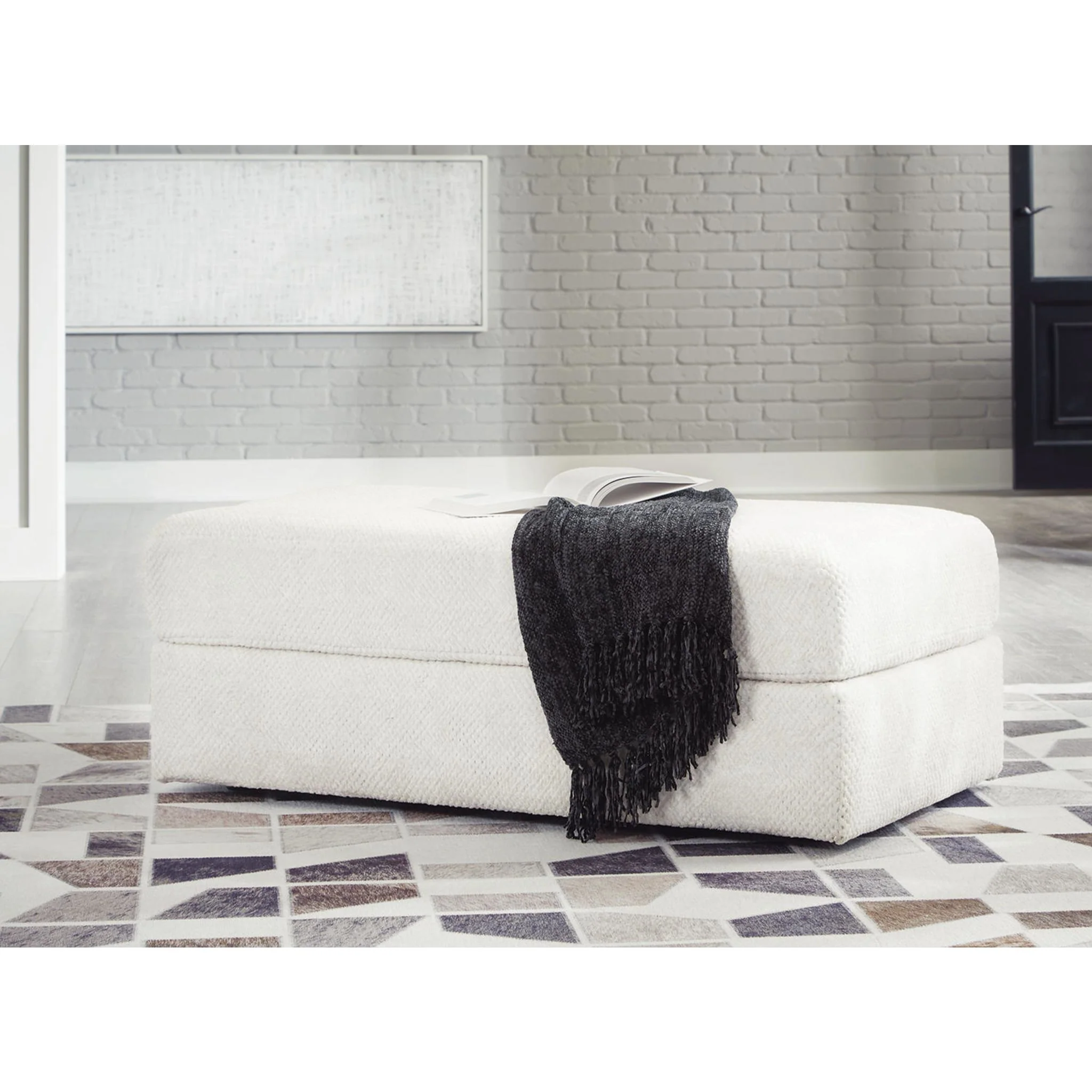 Karinne Oversized Accent Ottoman - Image 5