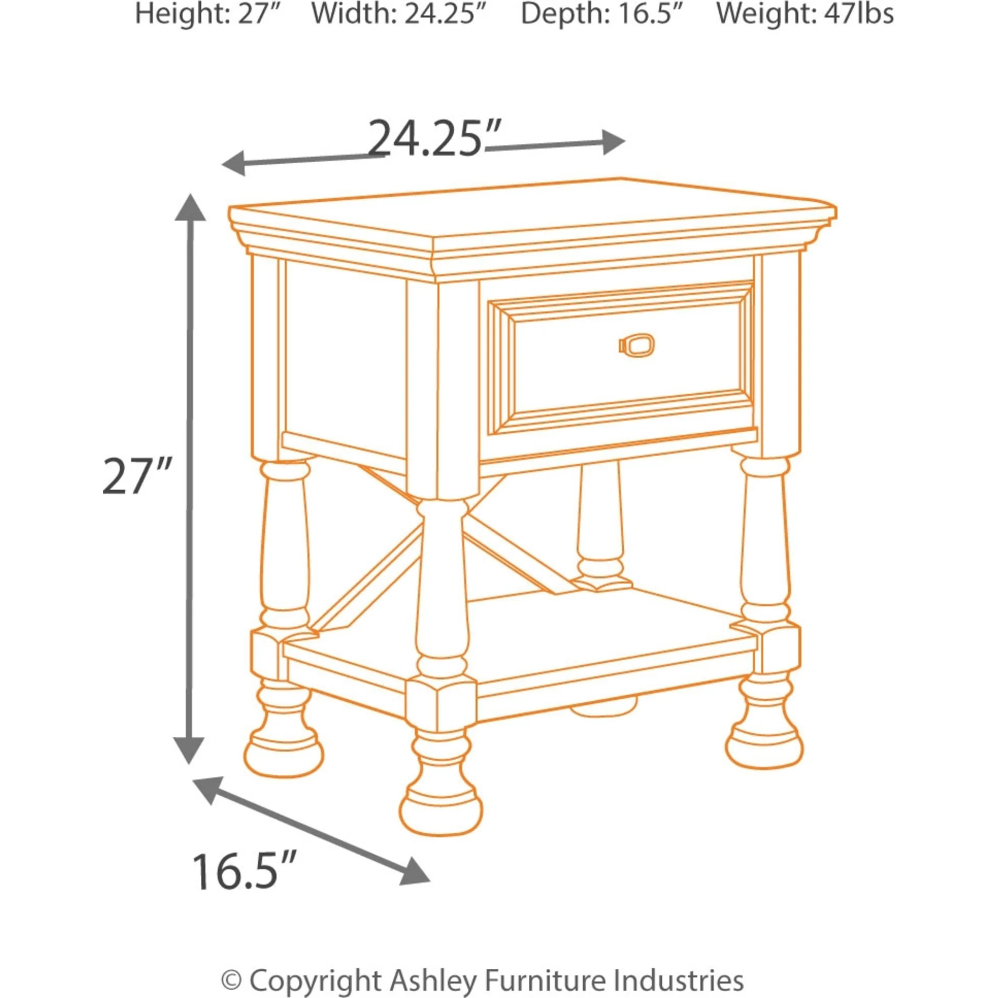 Kaslyn Nightstand - Image 4