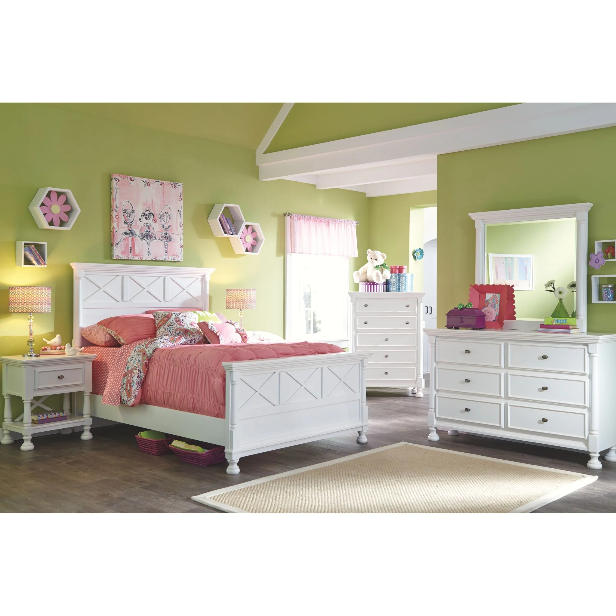 Kaslyn Queen Panel Bed - Image 3