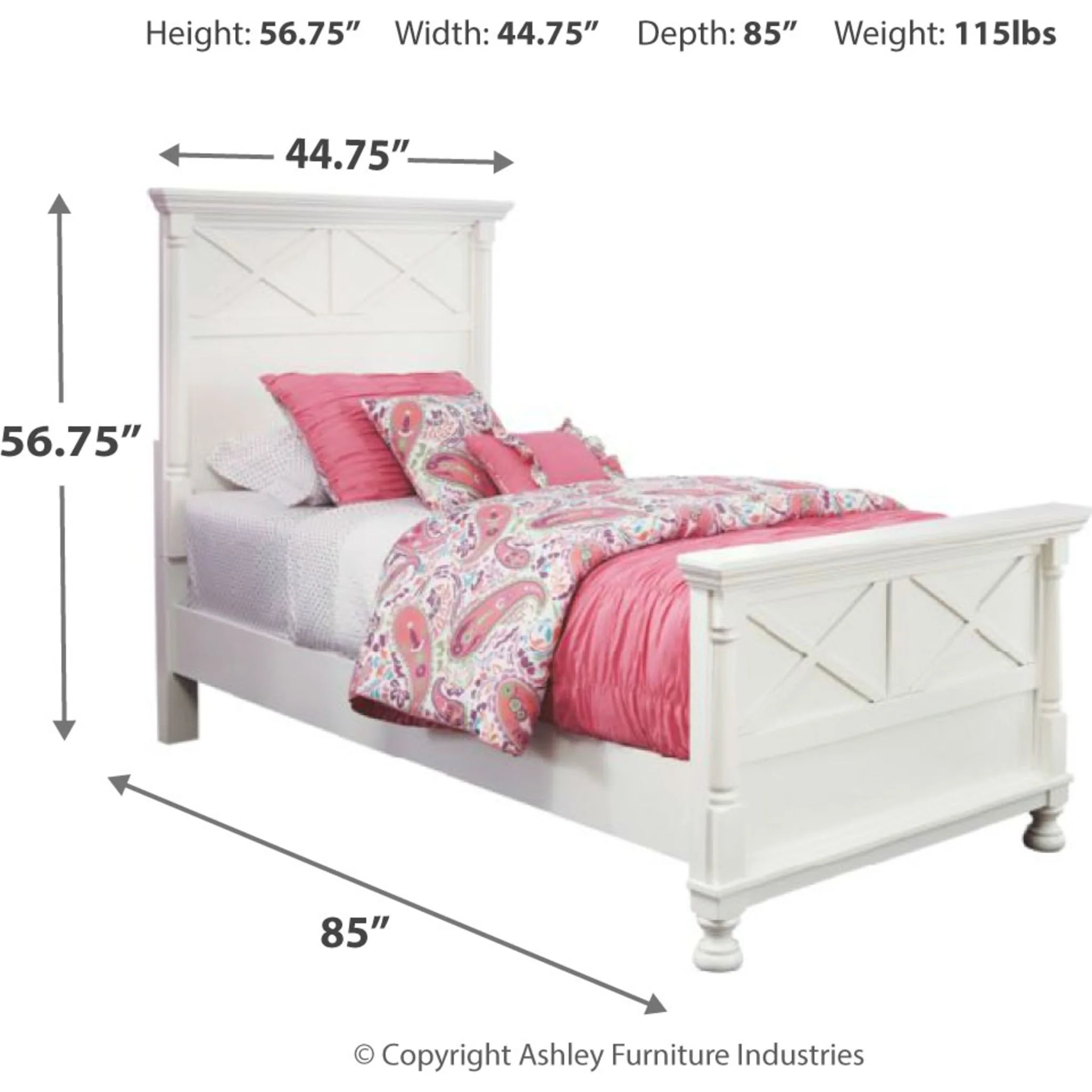 Kaslyn Twin Panel Bed - Image 6