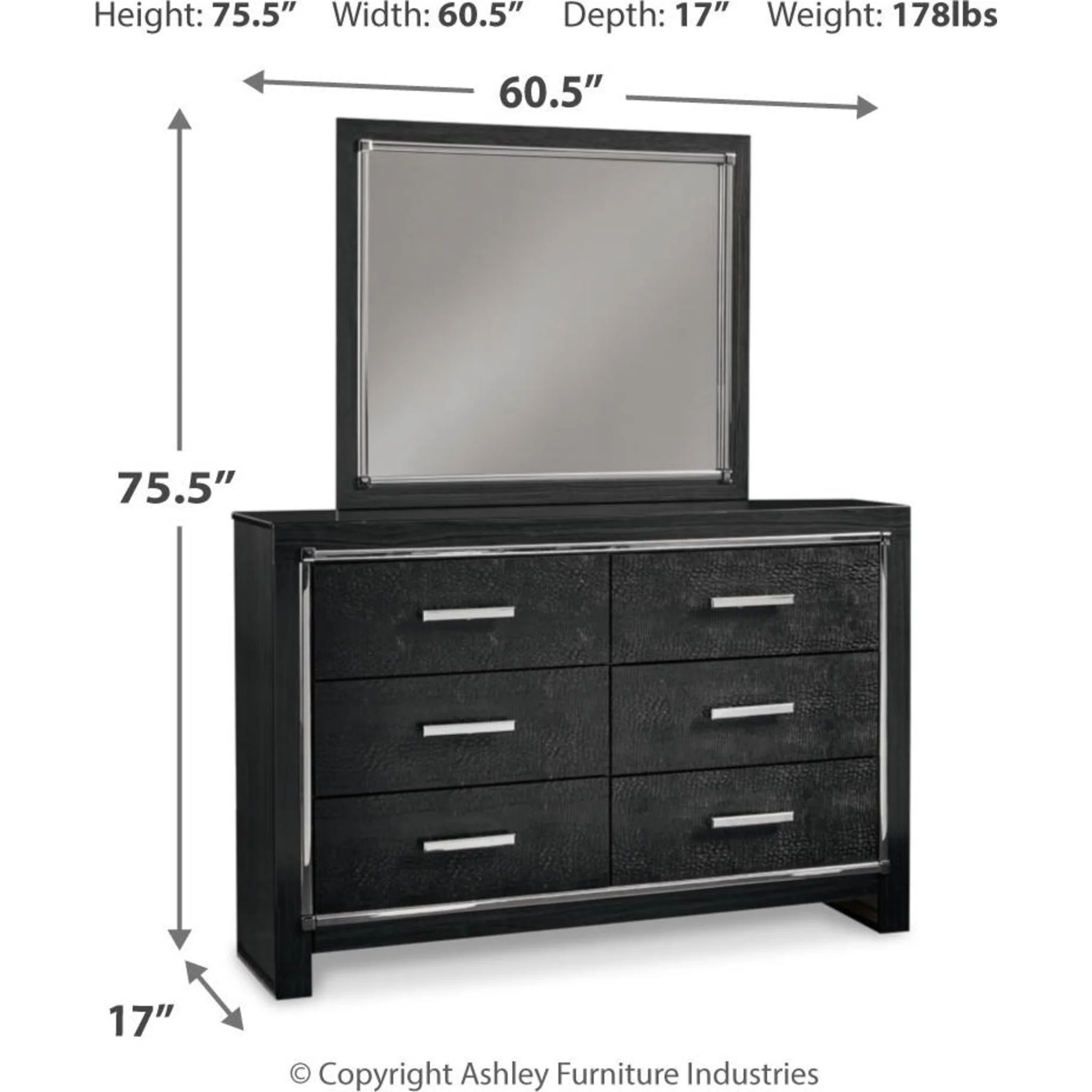 Kaydell 5 Piece Panel Bedroom - Image 62