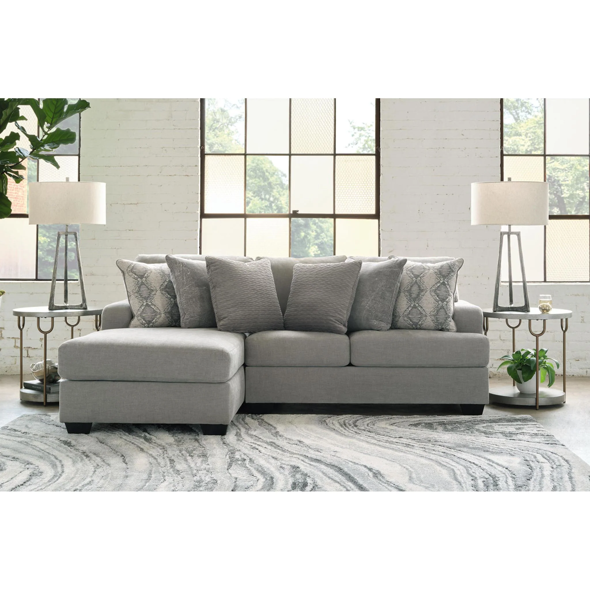 Keener-Exclusive 2 Piece Sofa Chaise - Image 5