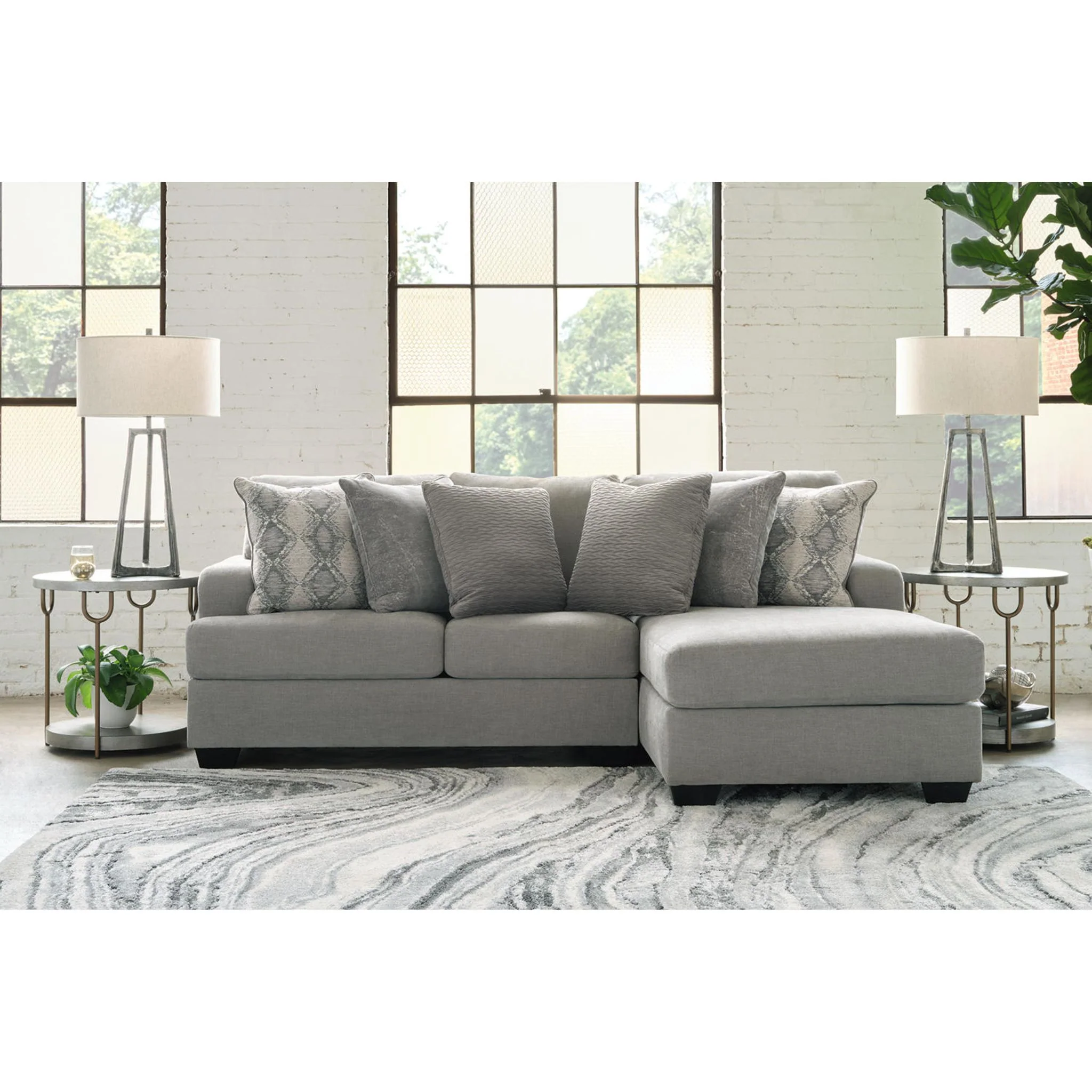 Keener-Exclusive 2 Piece Sofa Chaise - Image 4