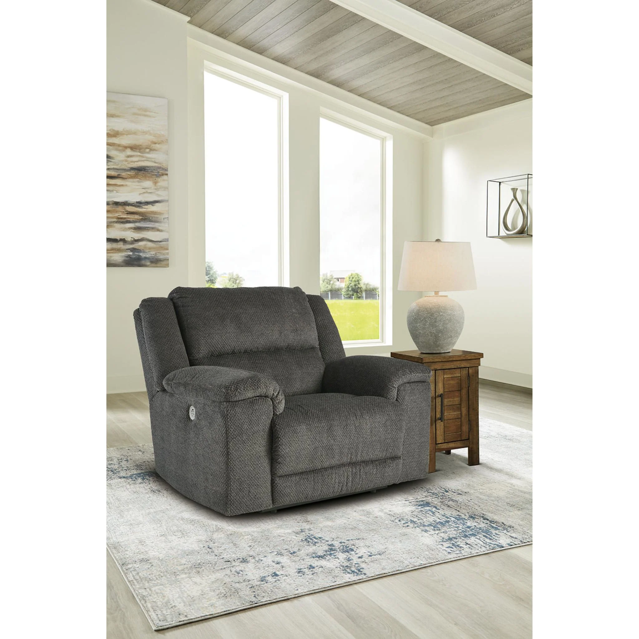 Keensburg-Exclusive Wide Seat Recliner with Power - Image 2