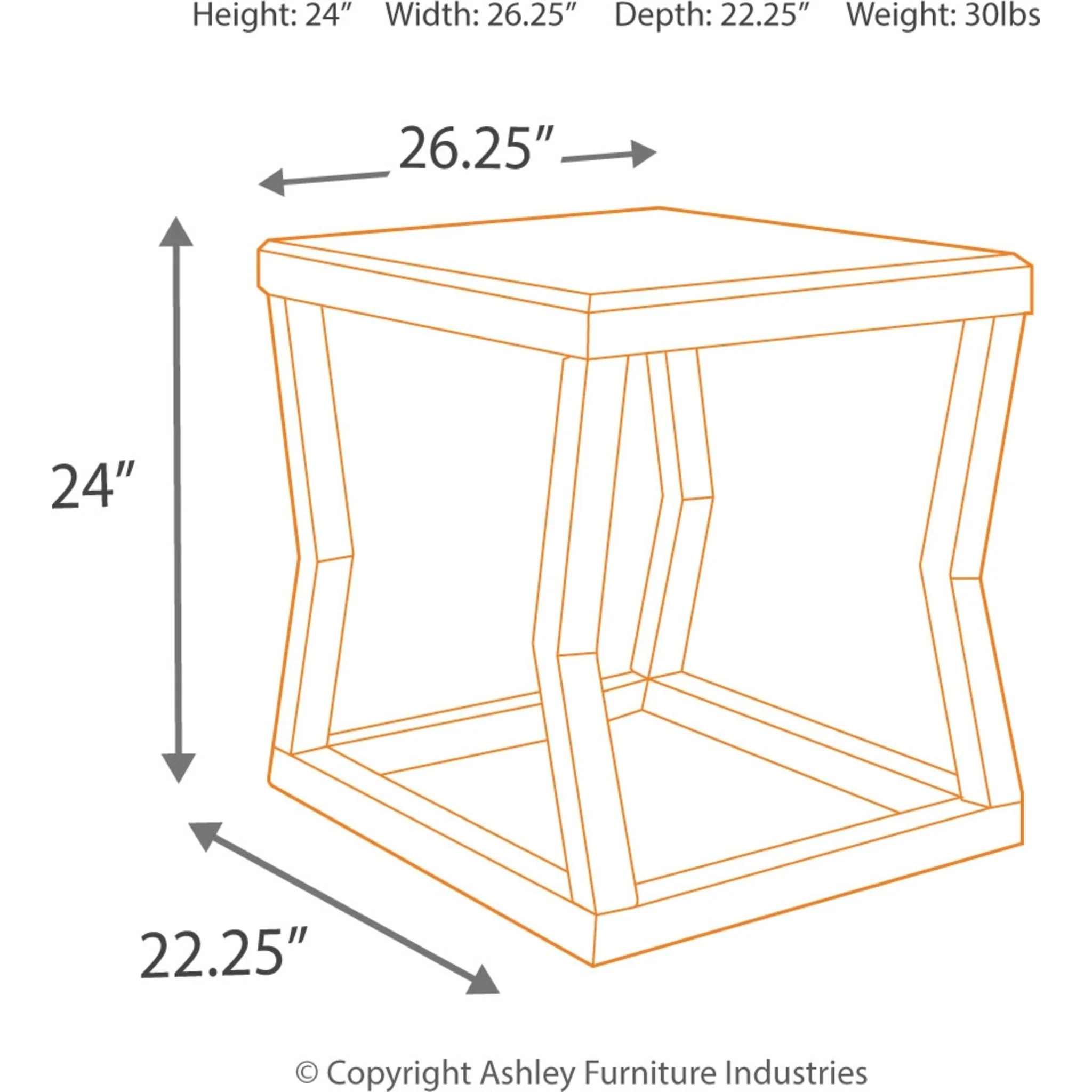 Kelton Rectangle End Table - Image 9