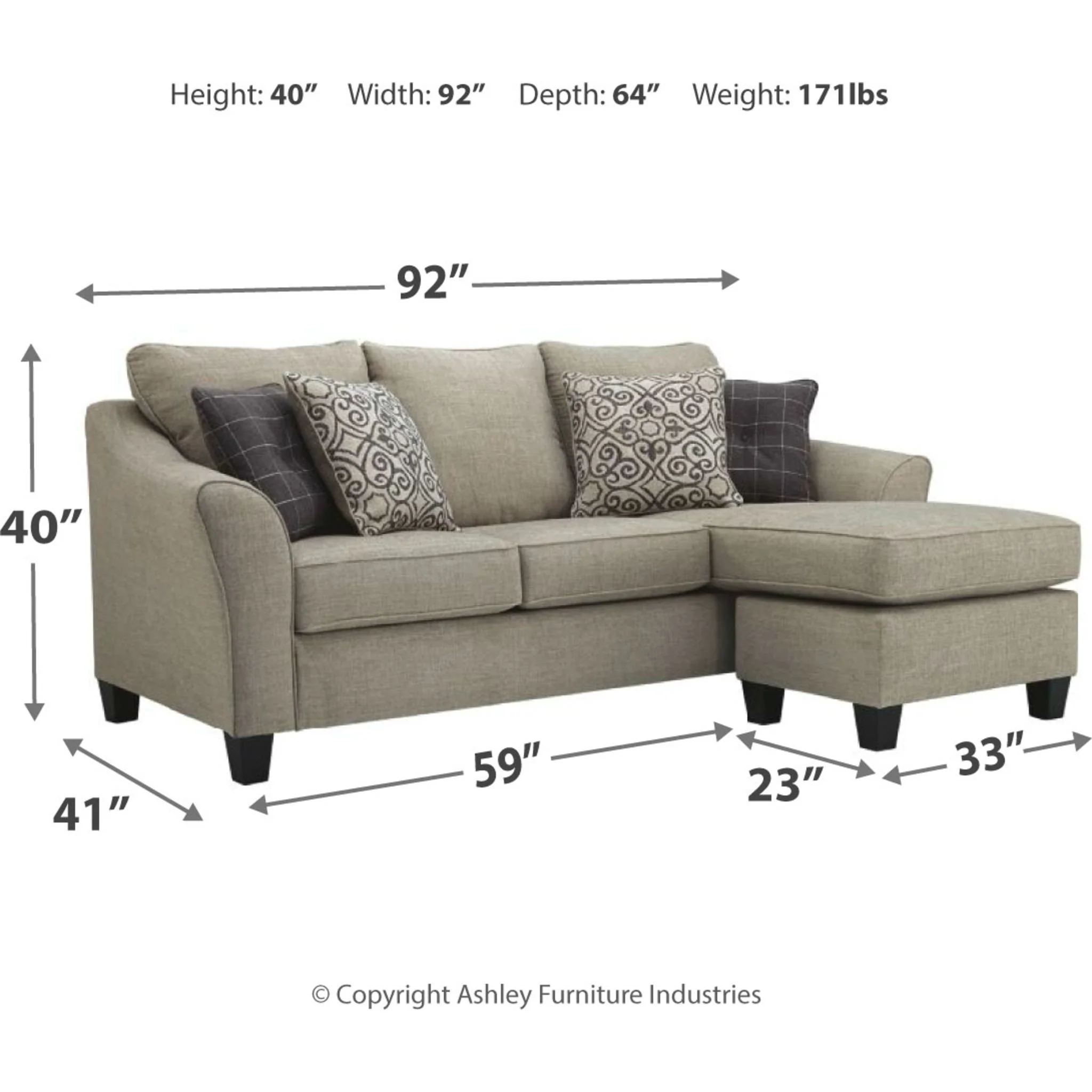 Kestrel Sofa Chaise Sleeper - Image 5