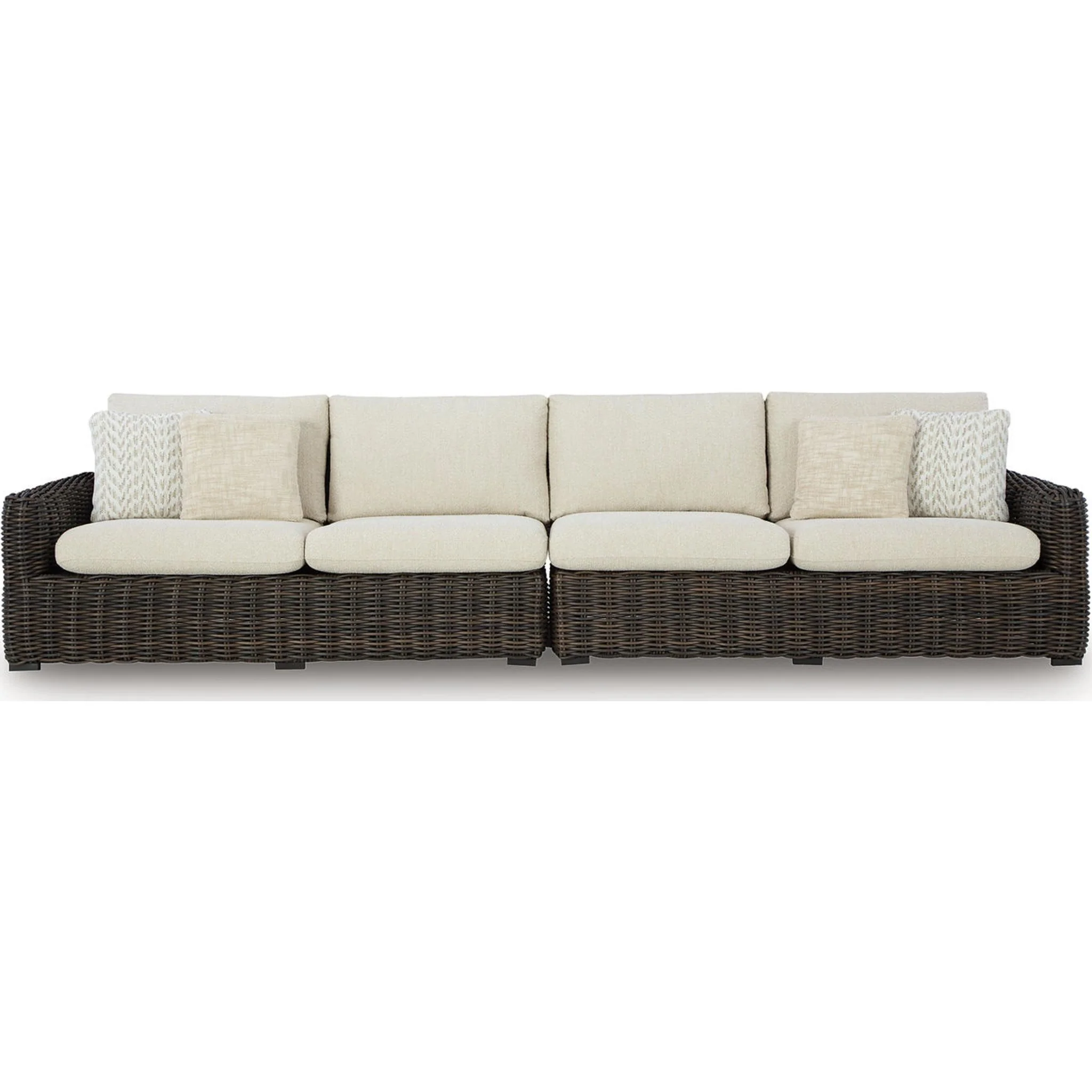 Kimora Outdoor Modular Left and Right Arm Loveseat with Cushion - Image 3