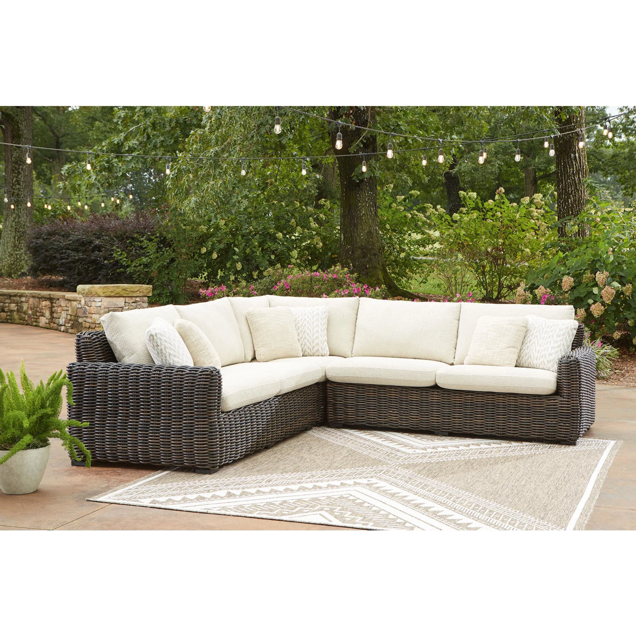 Kimora 3 Piece Outdoor Modular Sectional - Image 2