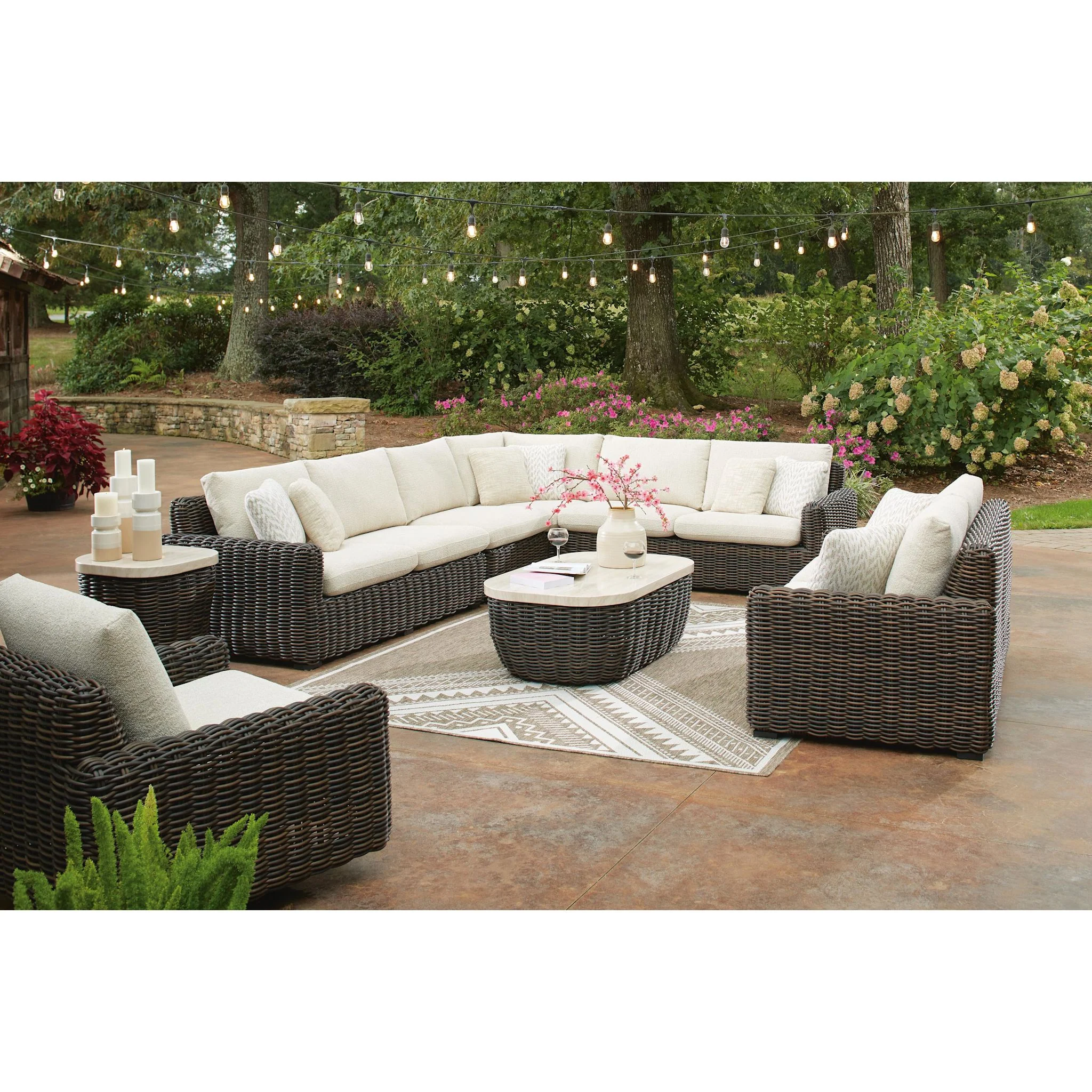 Kimora 4 Piece Outdoor Modular Sectional - Image 12
