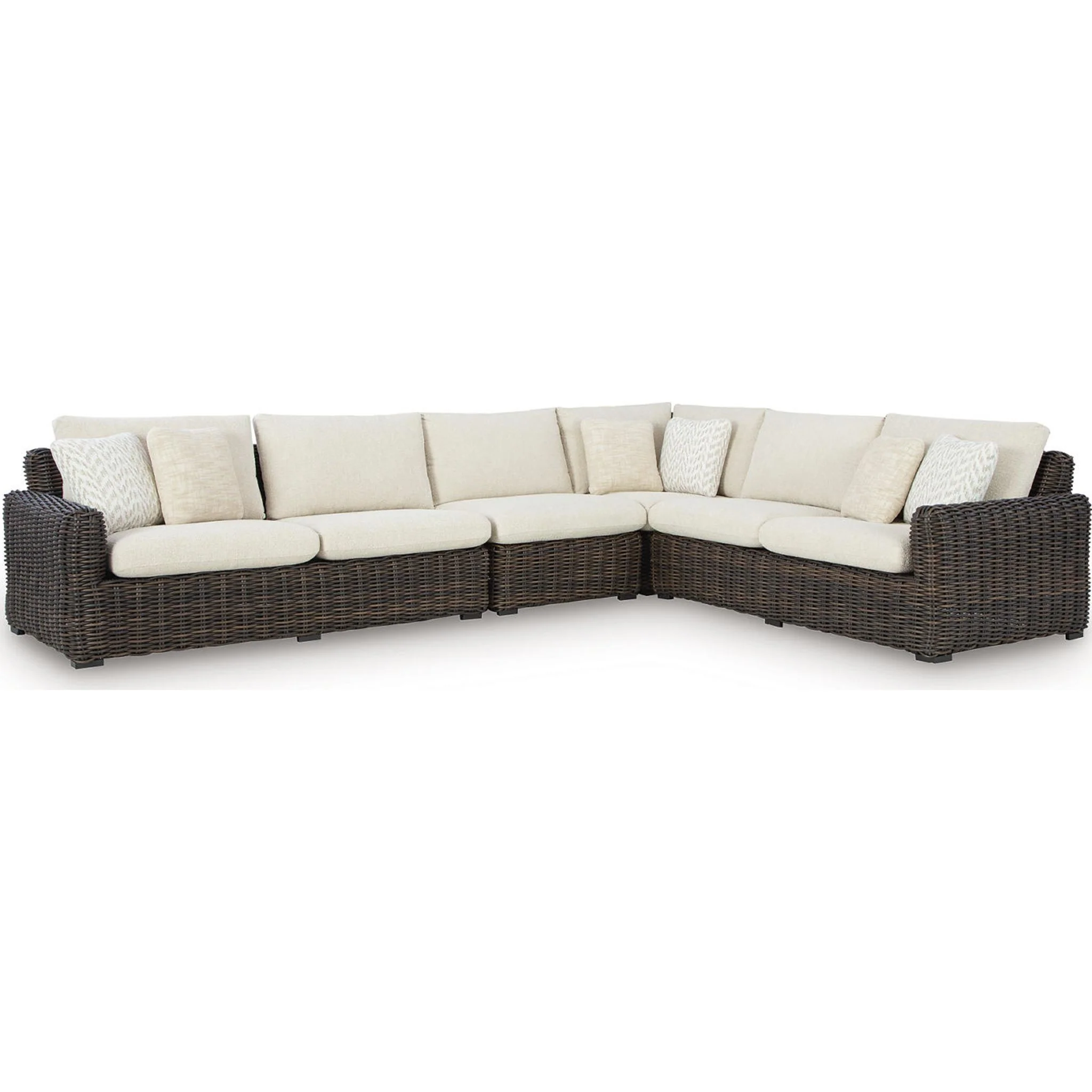 Kimora 4 Piece Outdoor Modular Sectional - Image 8
