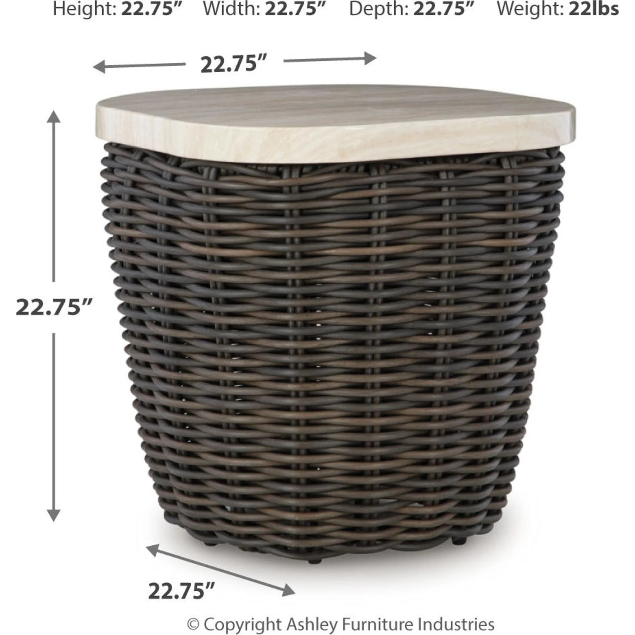 Kimora Outdoor End Table - Image 3