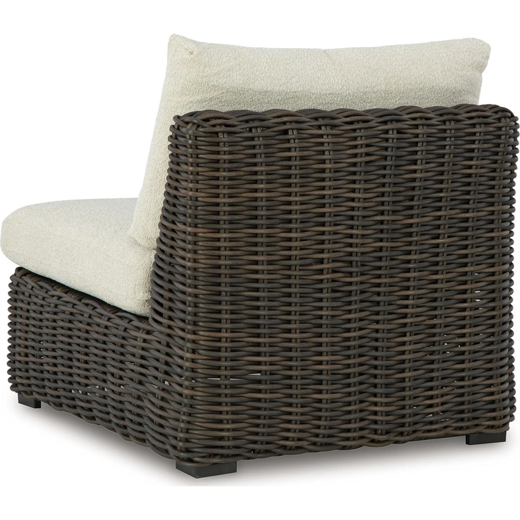 Kimora Outdoor Modular Armless Chair with Cushion - Image 5