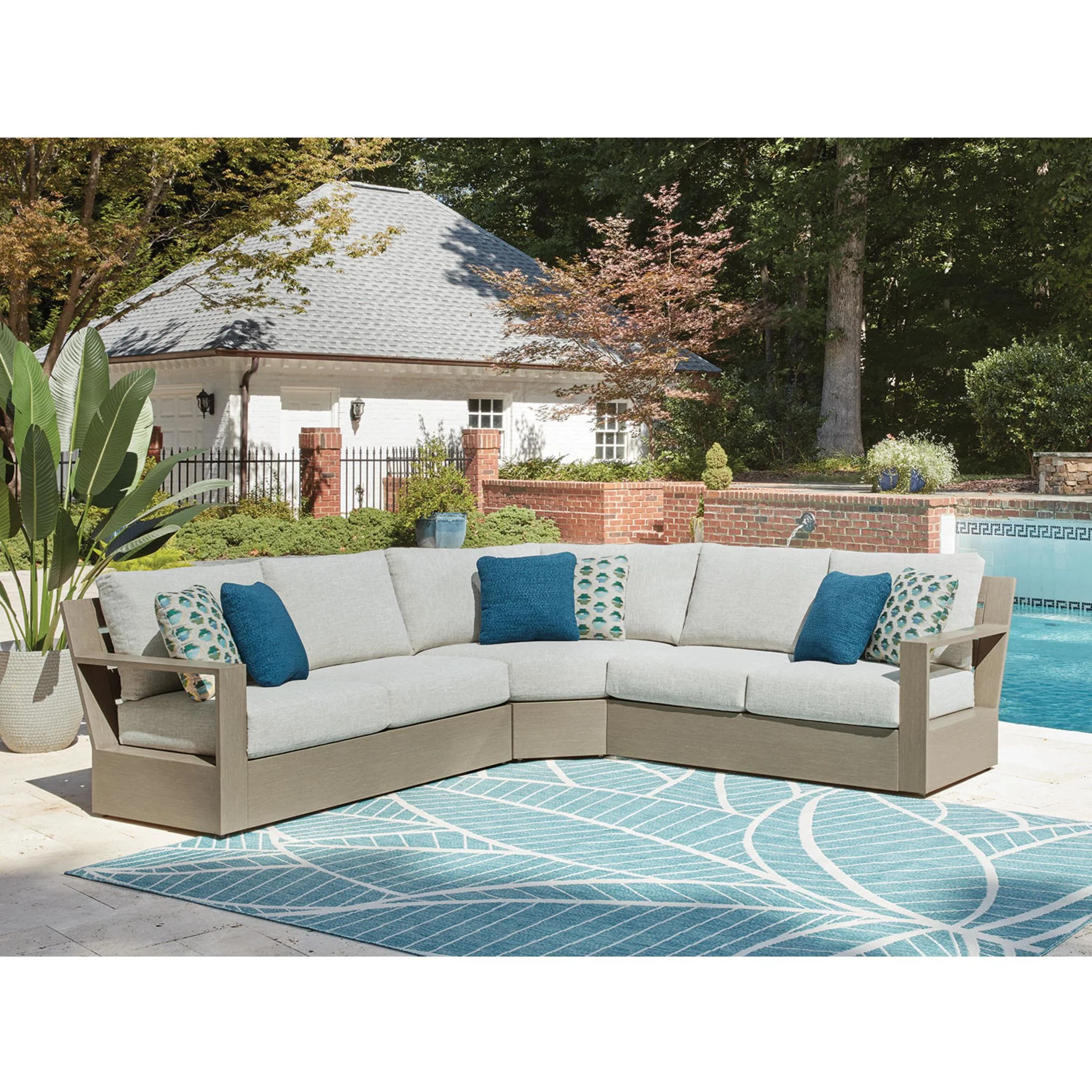 Kimpton Isle 3 Piece Outdoor Modular Sectional - Image 2