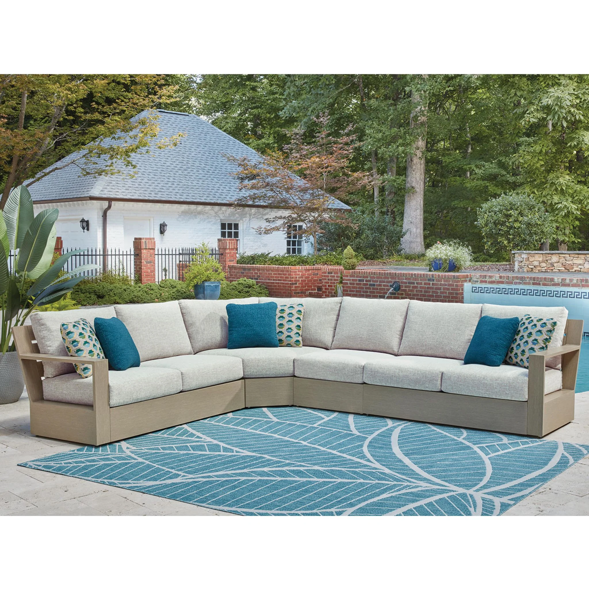 Kimpton Isle 4 Piece Outdoor Modular Sectional - Image 2