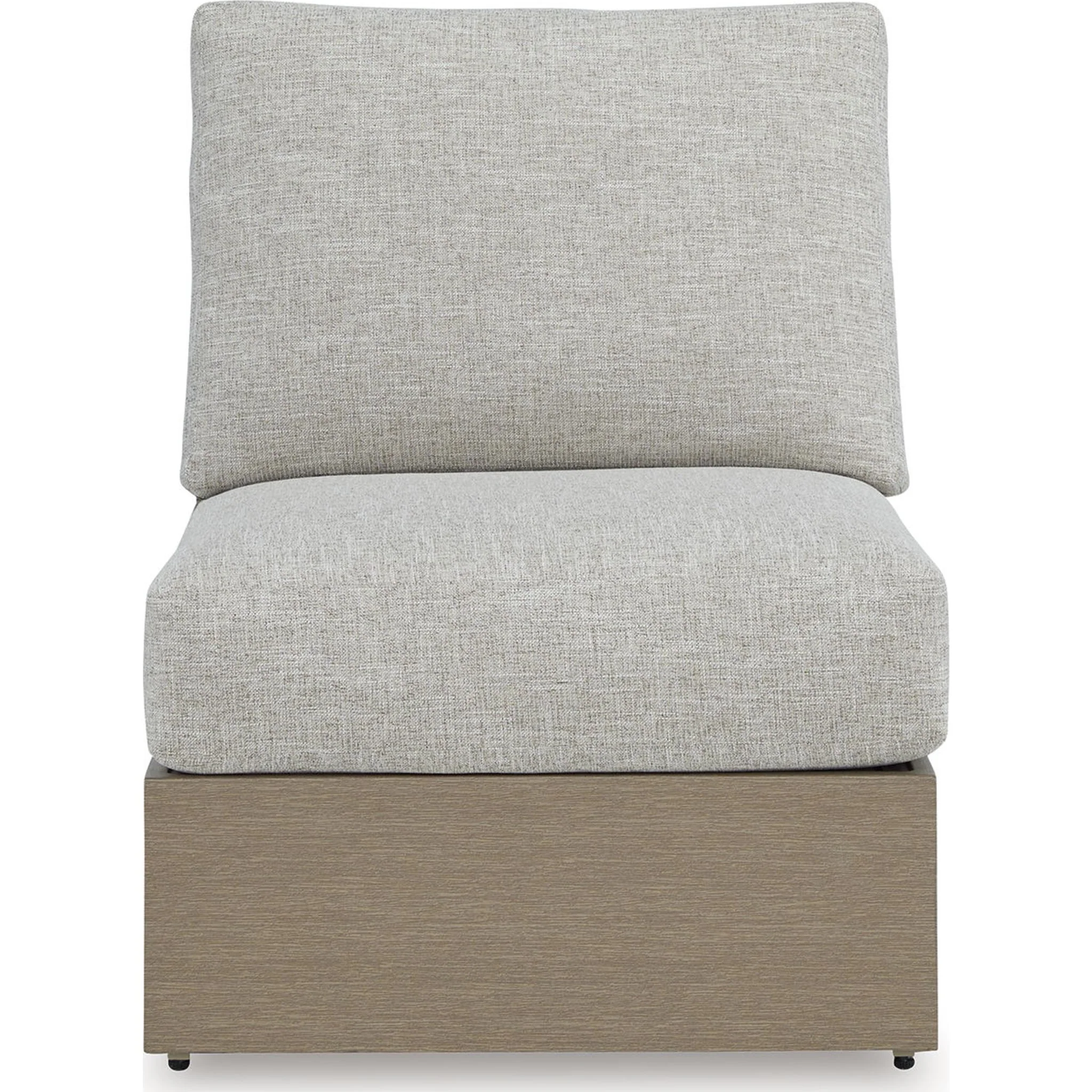 Kimpton Isle Outdoor Modular Armless Chair with Cushion - Image 3