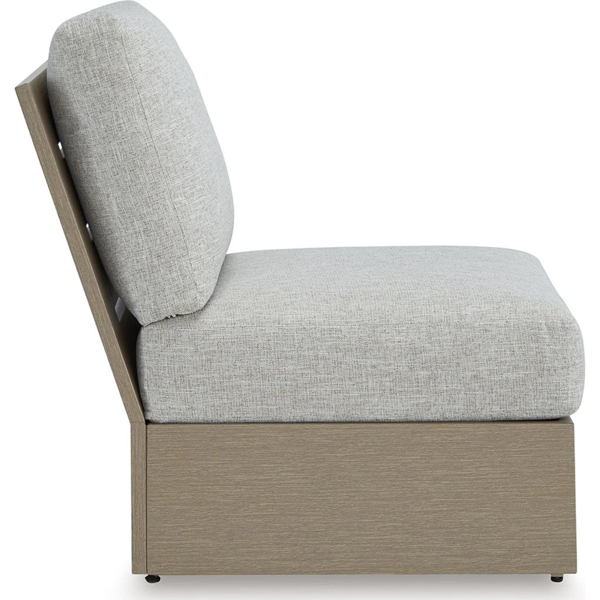 Kimpton Isle Outdoor Modular Armless Chair with Cushion - Image 4
