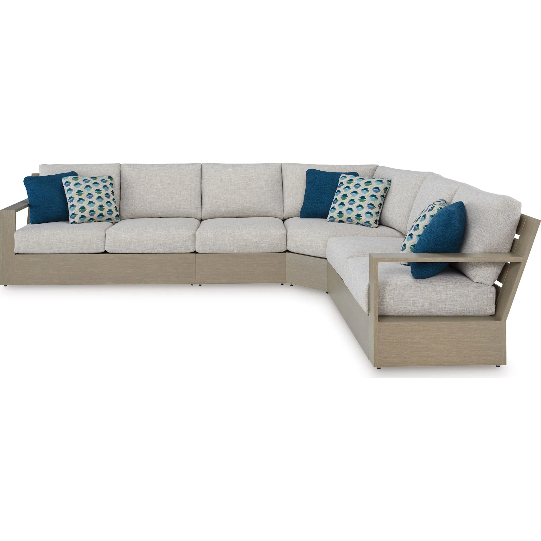 Kimpton Isle Outdoor Modular Corner Chair with Cushion - Image 5