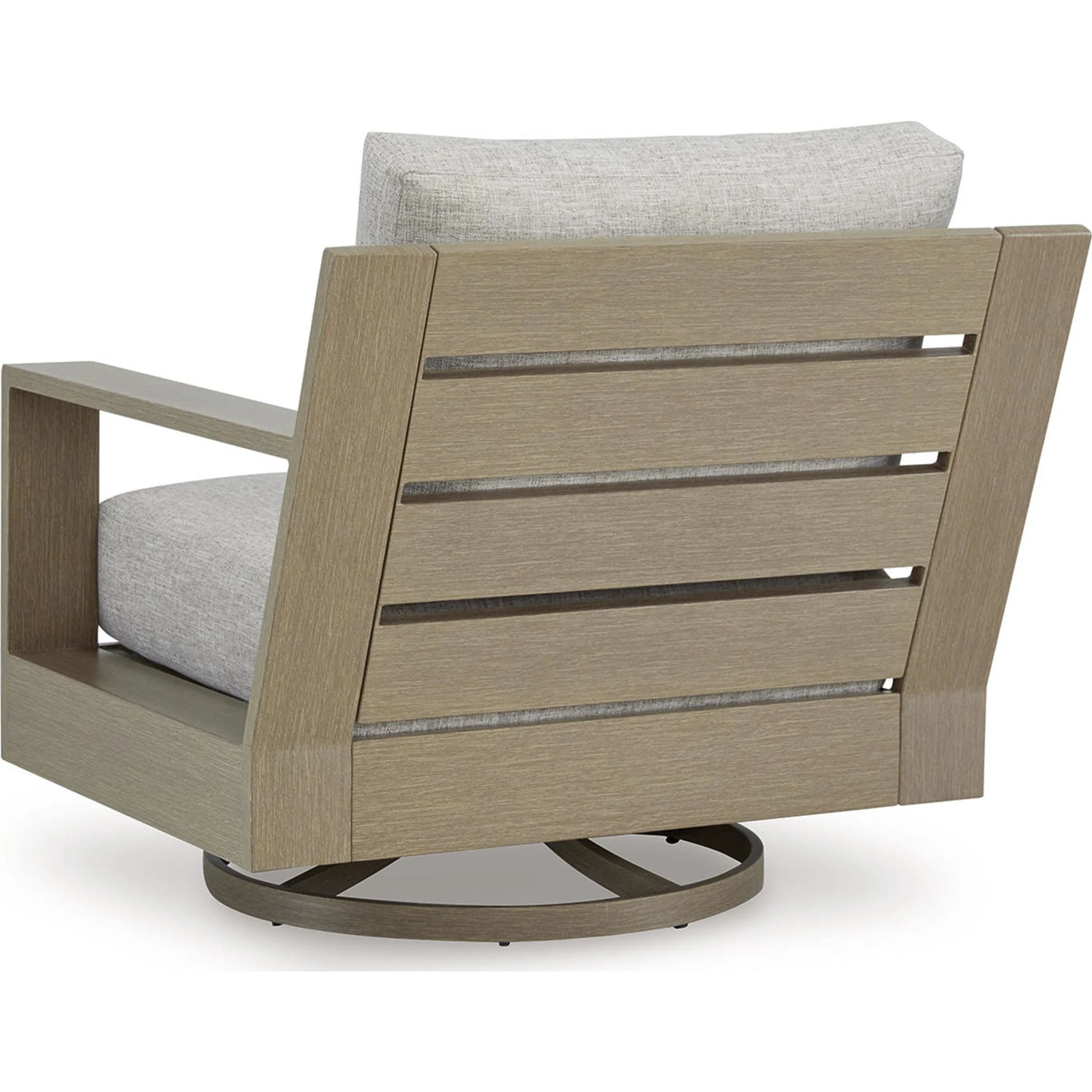 Kimpton Isle Outdoor Swivel Lounge Chair with Cushion - Image 4