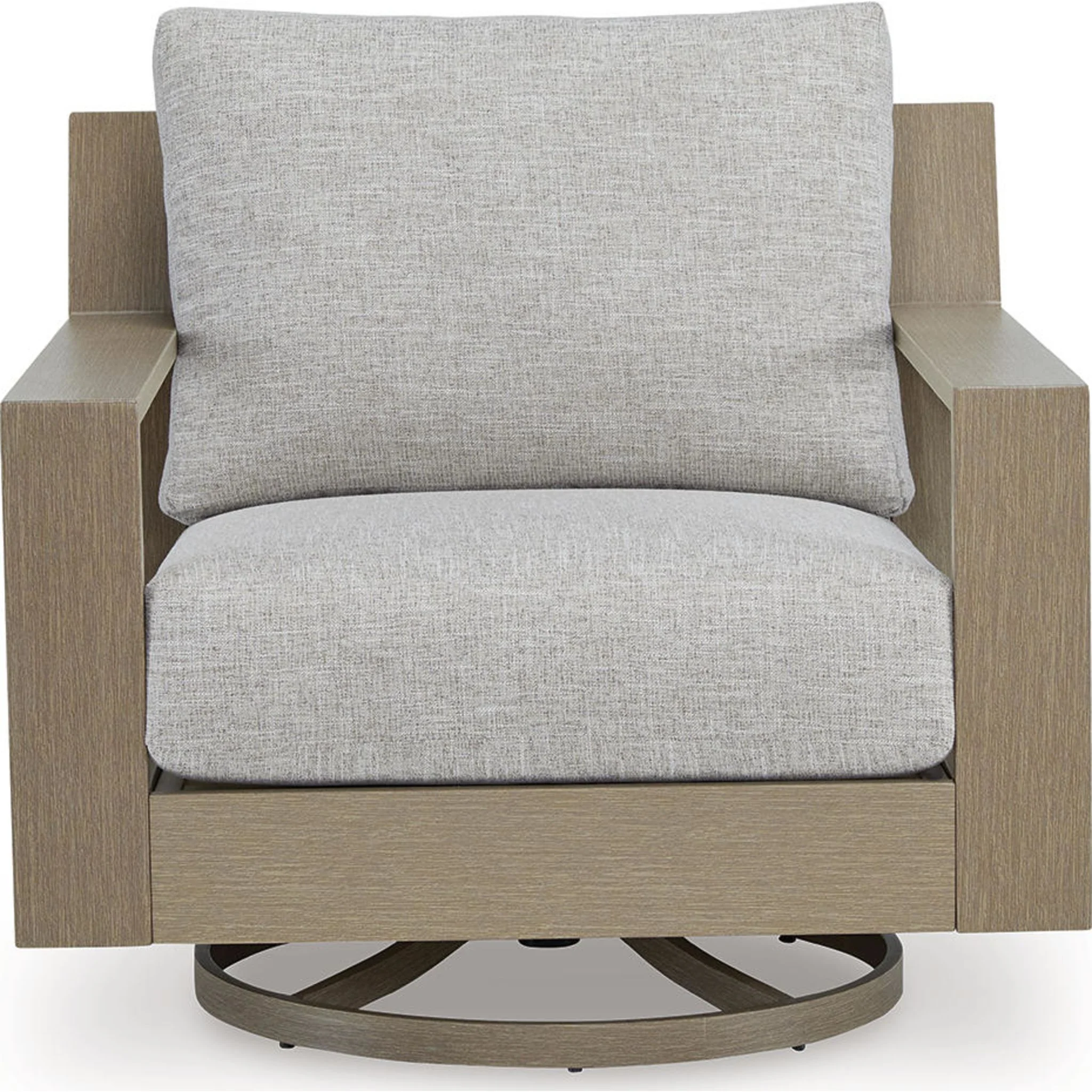 Kimpton Isle Outdoor Swivel Lounge Chair with Cushion - Image 5