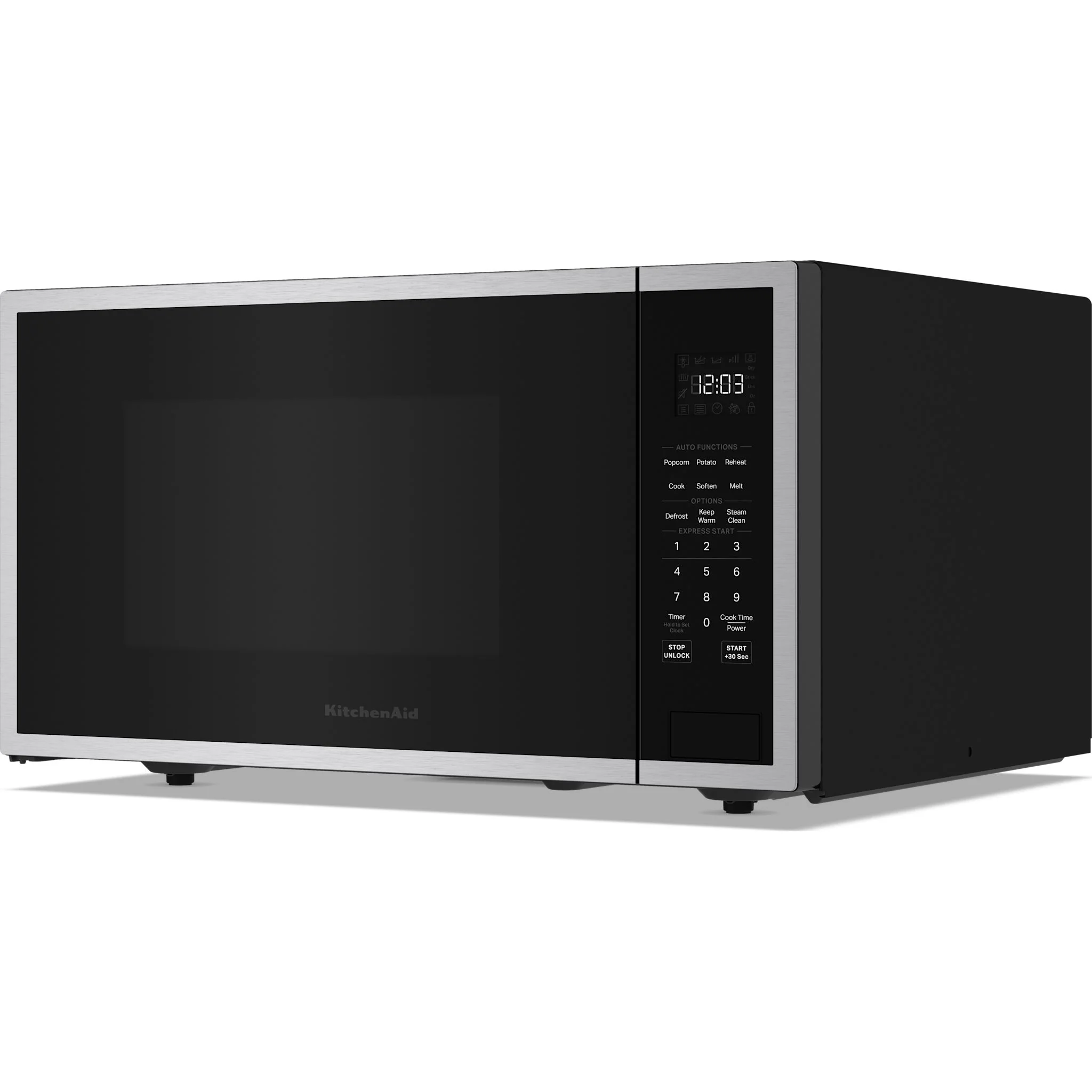 KitchenAid 1.6 Cu. Ft. Countertop Microwave with Auto Functions -PrintShield Stainless (YKMCS122SPS) - Image 2