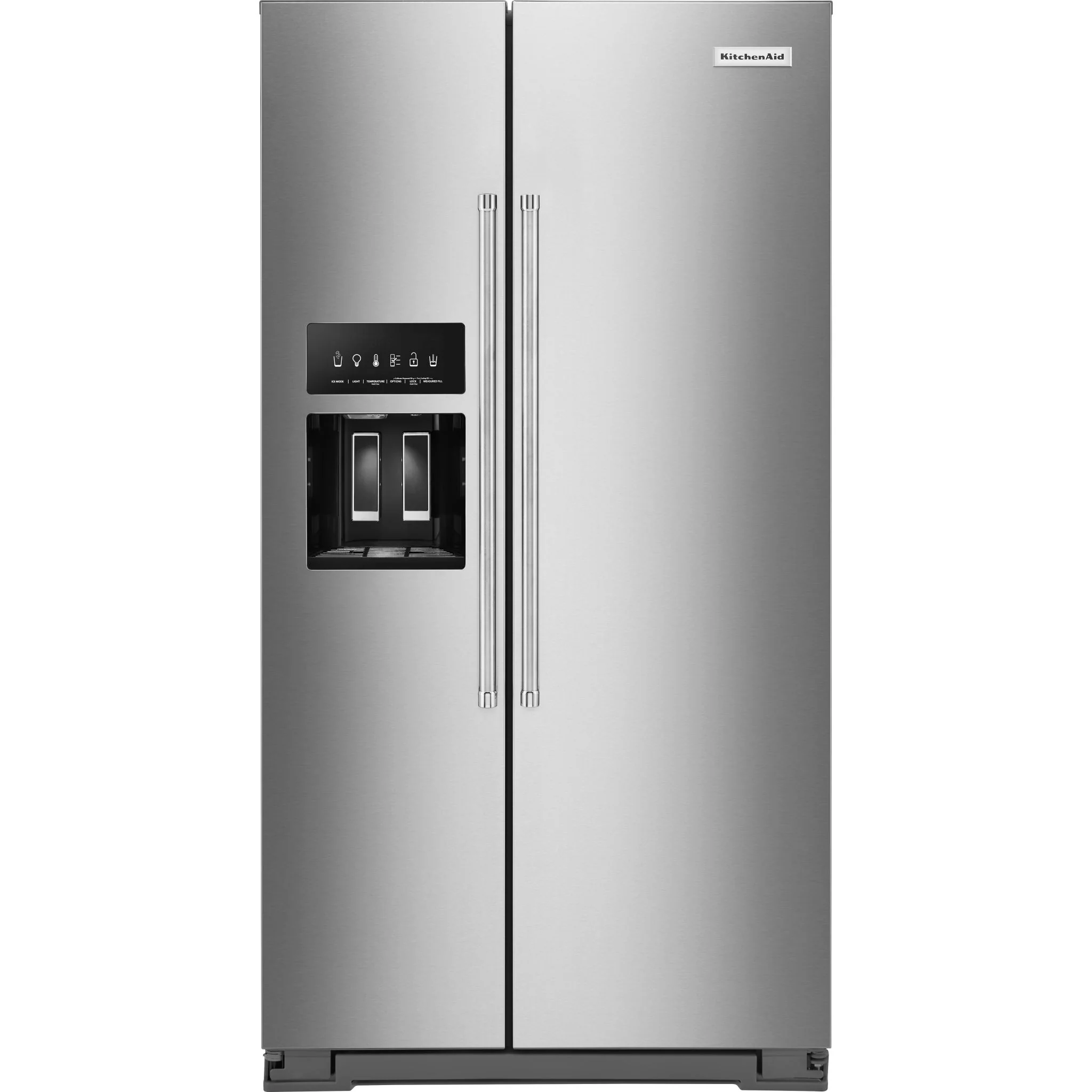 KitchenAid  19.9 cu.. ft. Counter-Depth Side-by-Side Refrigerator with Exterior Ice and Water and PrintShield finish - Stainless Steel (KRSC700HPS) - Image 28