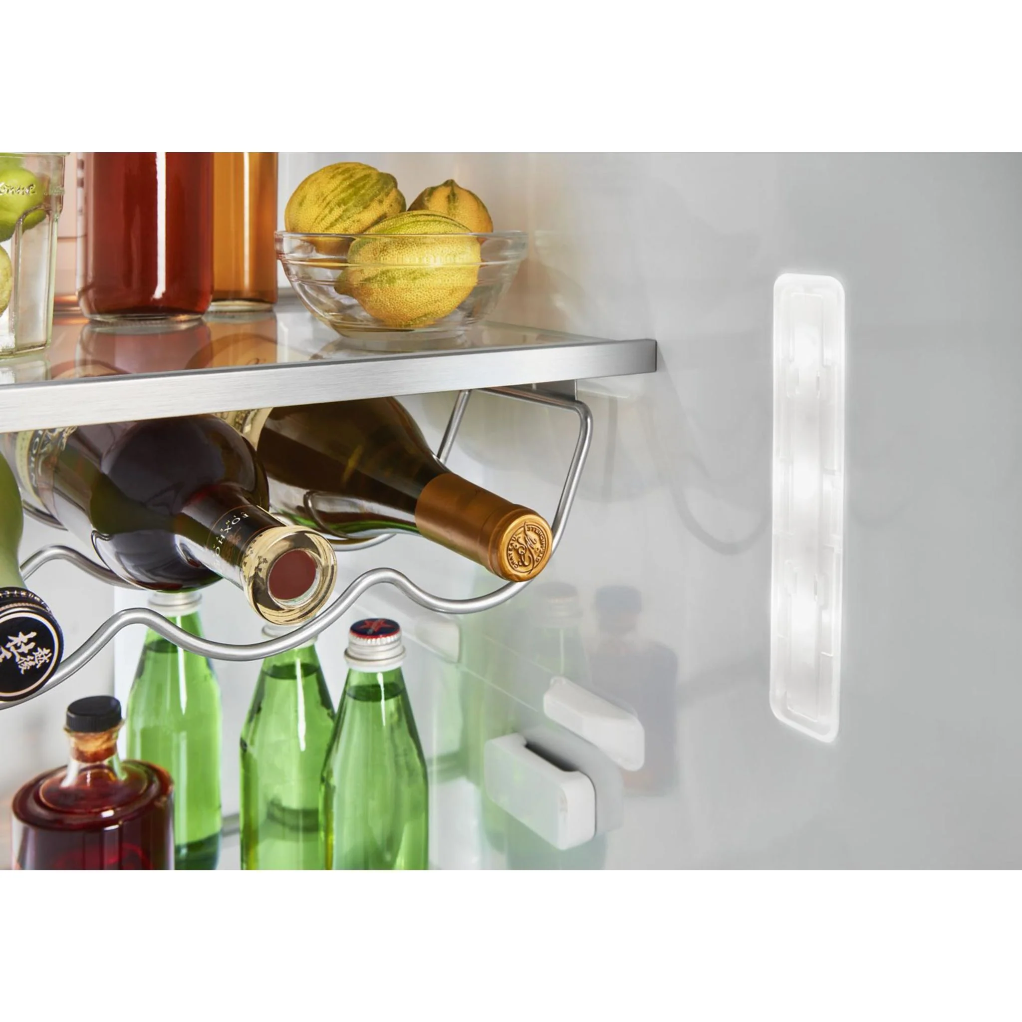 KitchenAid  19.9 cu.. ft. Counter-Depth Side-by-Side Refrigerator with Exterior Ice and Water and PrintShield finish - Stainless Steel (KRSC700HPS) - Image 37