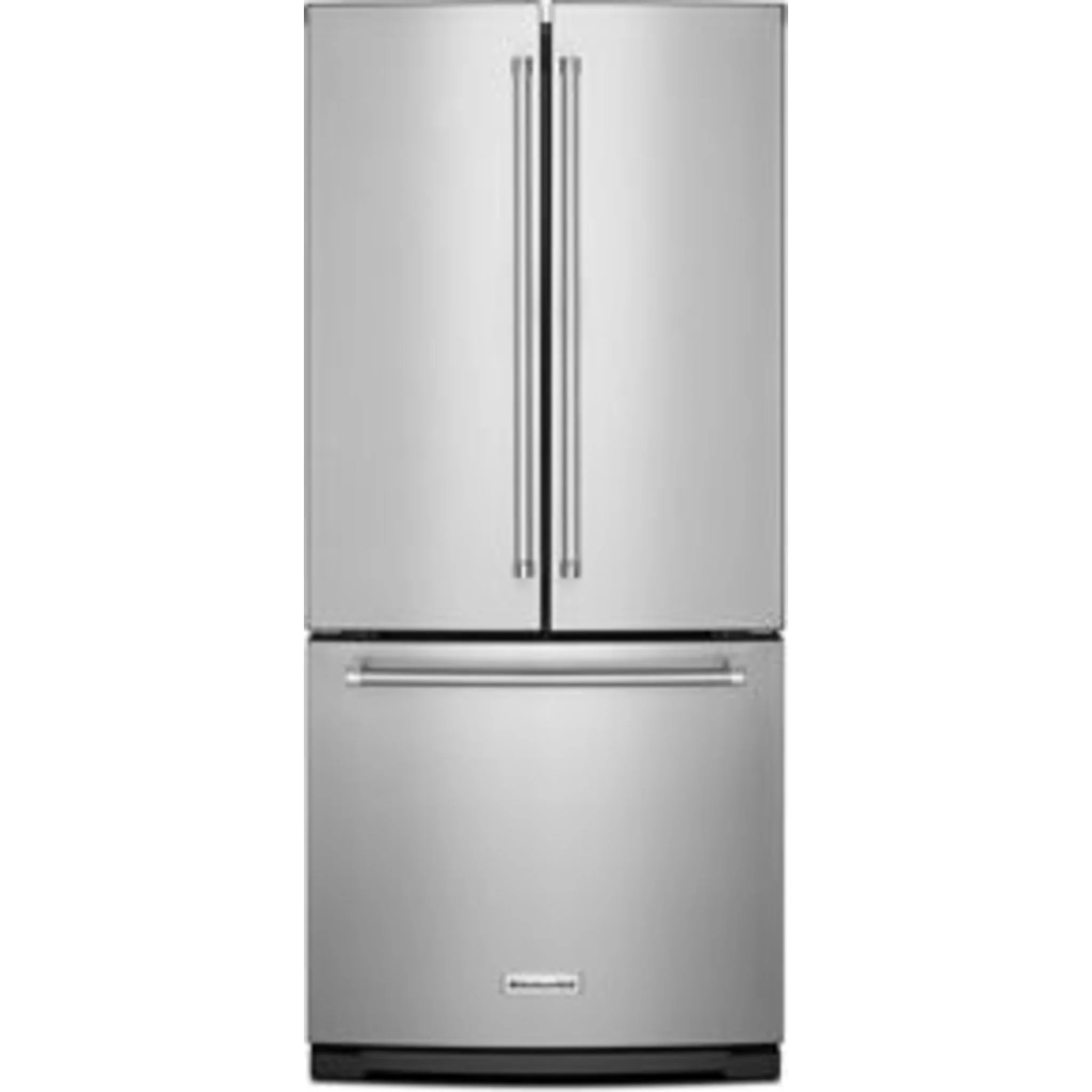 KitchenAid 20 cu.ft. 30" Width Standard Depth French Door Refrigerator with Interior Dispense - Stainless Steel (KRFF300ESS) - Image 24