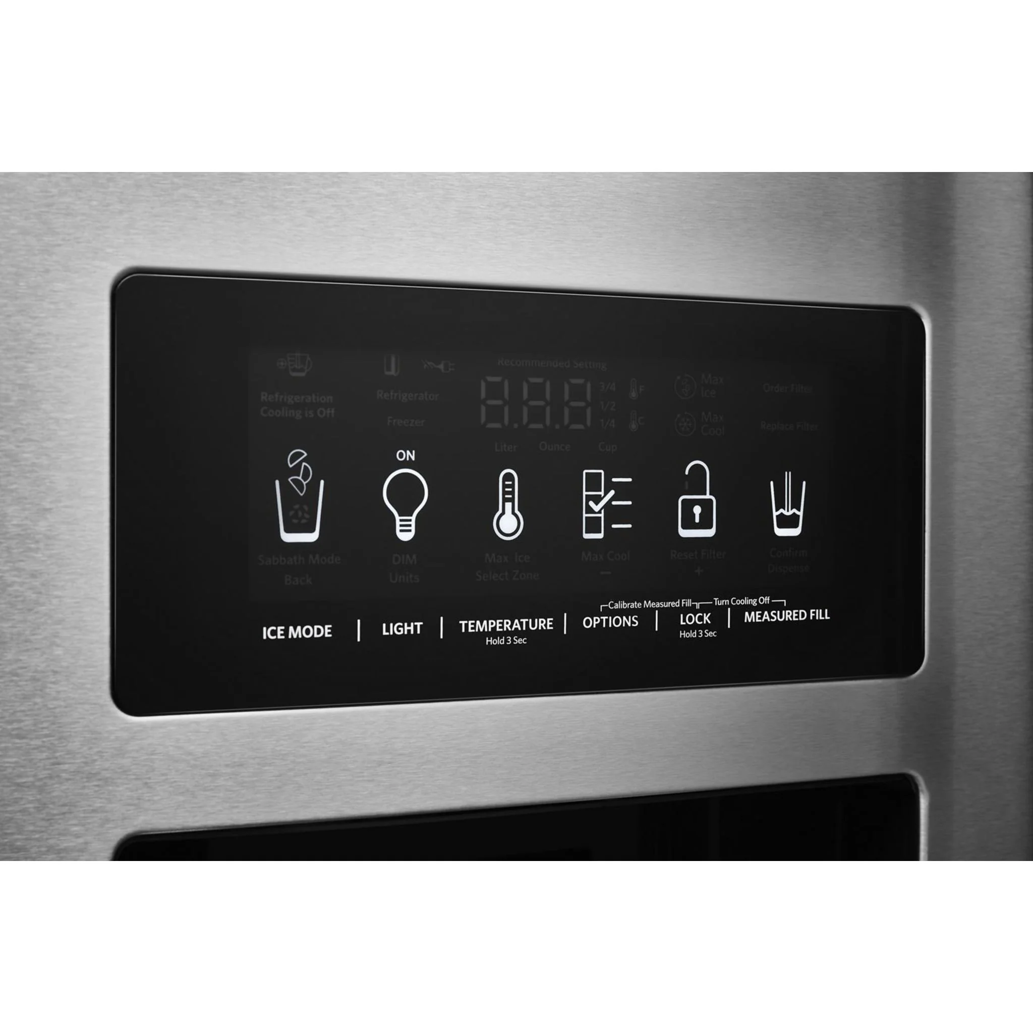 KitchenAid  22.6 cu.. ft. Counter-Depth Side-by-Side Refrigerator with Exterior Ice and Water and PrintShield finish -Stainless Steel  (KRSC703HPS) - Image 43
