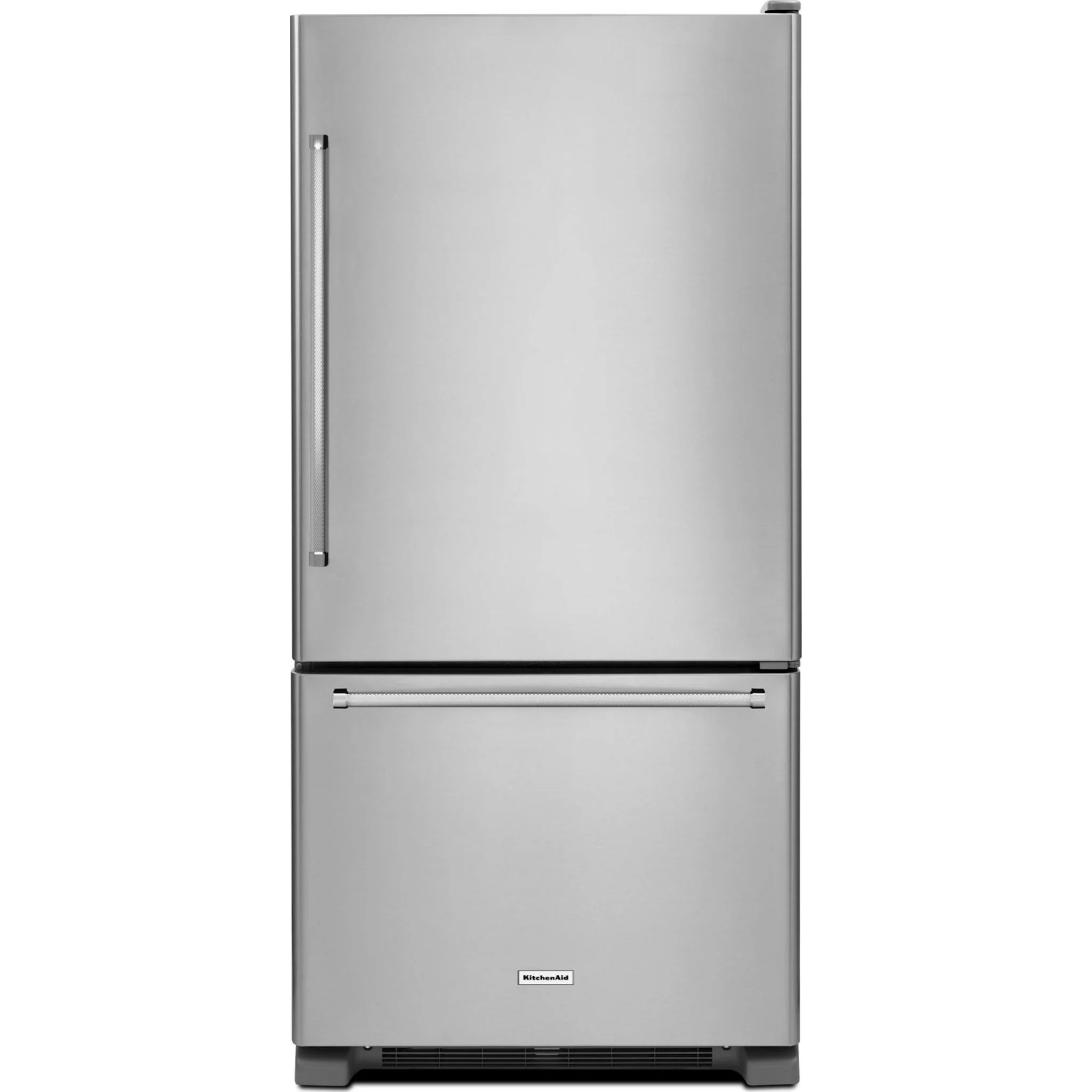 KitchenAid 22 cu.ft. 33" Width Full Depth Non Dispense Bottom Mount Refrigerator - Stainless Steel (KRBR102ESS) - Image 5