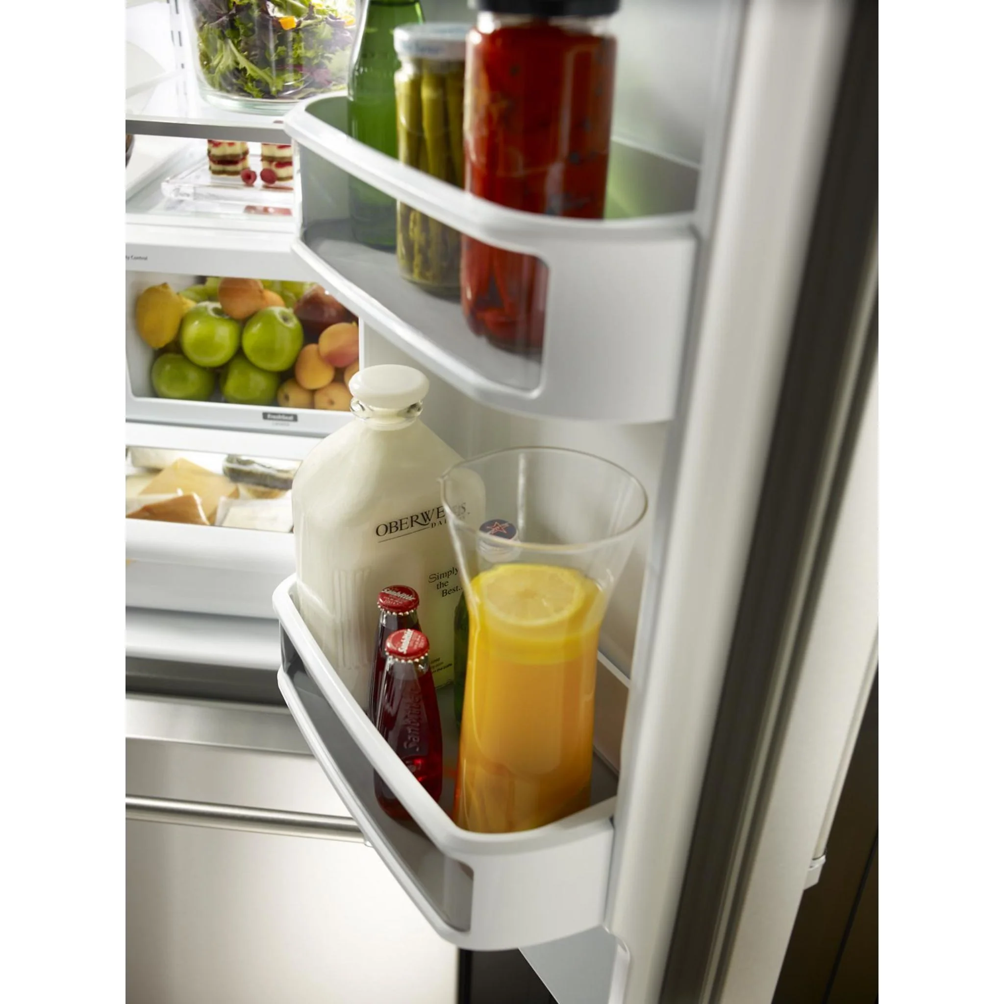 KitchenAid 22 cu.ft. 36-Inch Width Counter Depth French Door Refrigerator with Interior Dispense -Stainless Steel (KRFC302ESS) - Image 38
