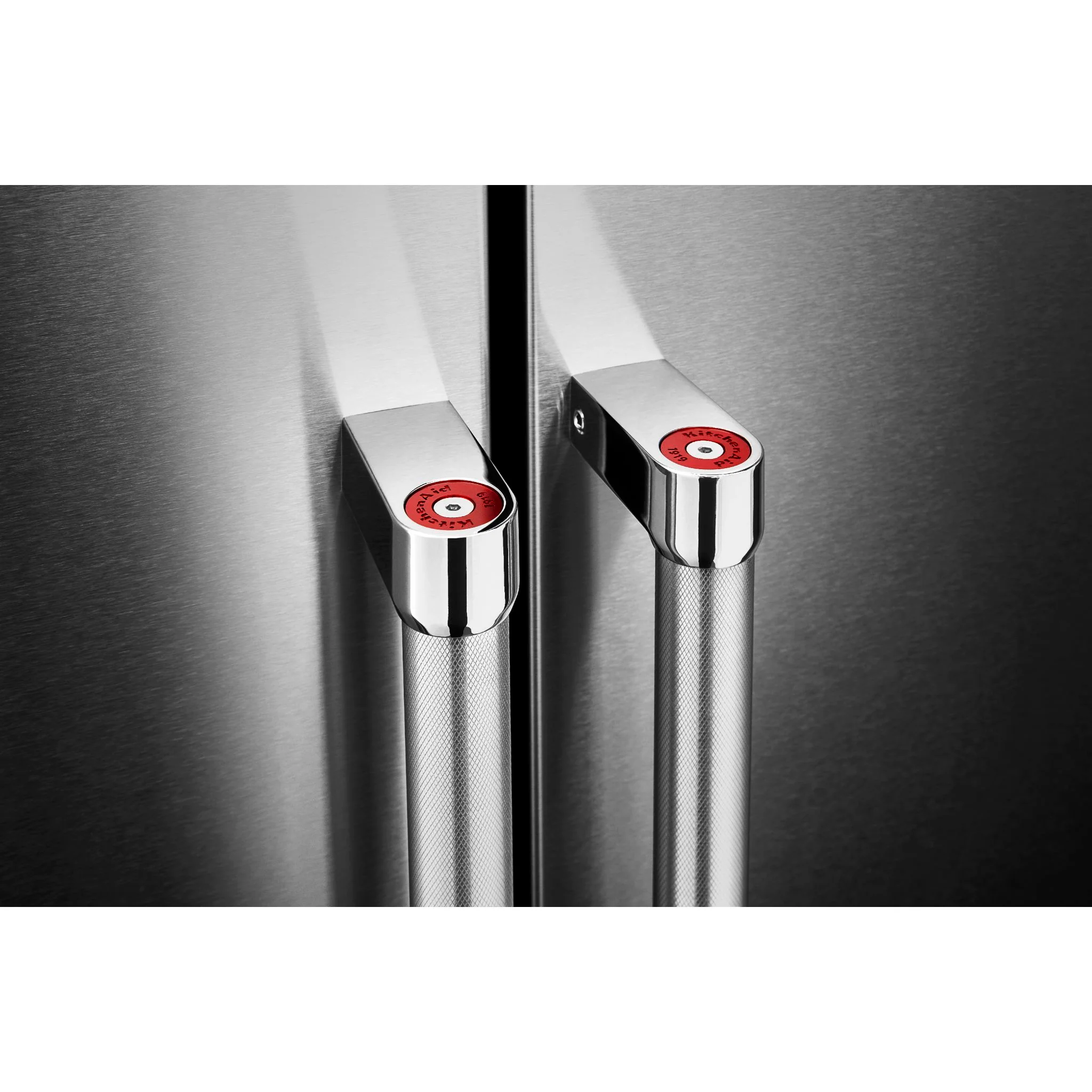 KitchenAid  24.8 cu.. ft. Side-by-Side Refrigerator with Exterior Ice and Water and PrintShield finish - Stainless Steel (KRSF705HPS) - Image 4