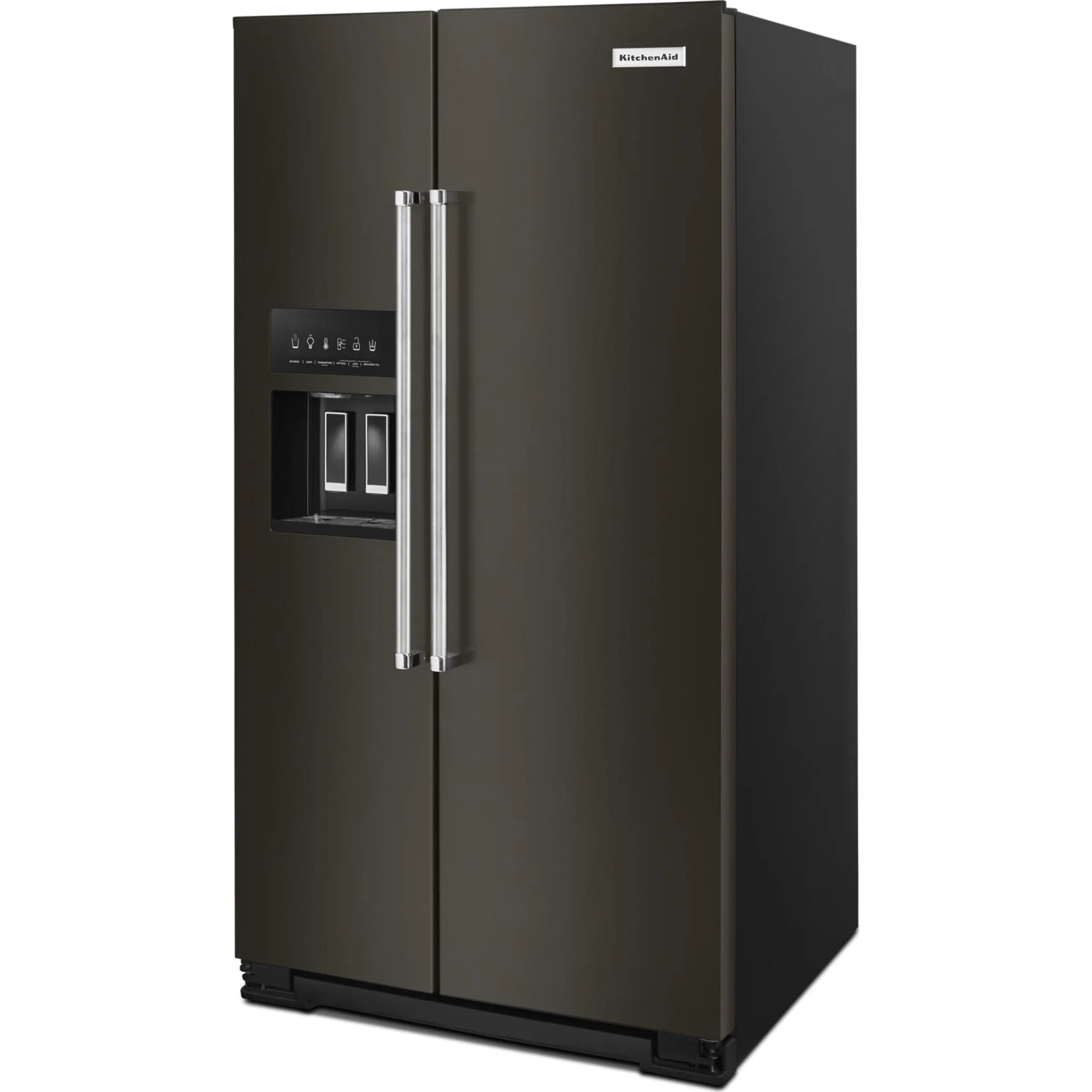 KitchenAid  24.8 cu.. ft. Side-by-Side Refrigerator with Exterior Ice and Water and PrintShield Finish - Black Stainless (KRSF705HBS) - Image 29