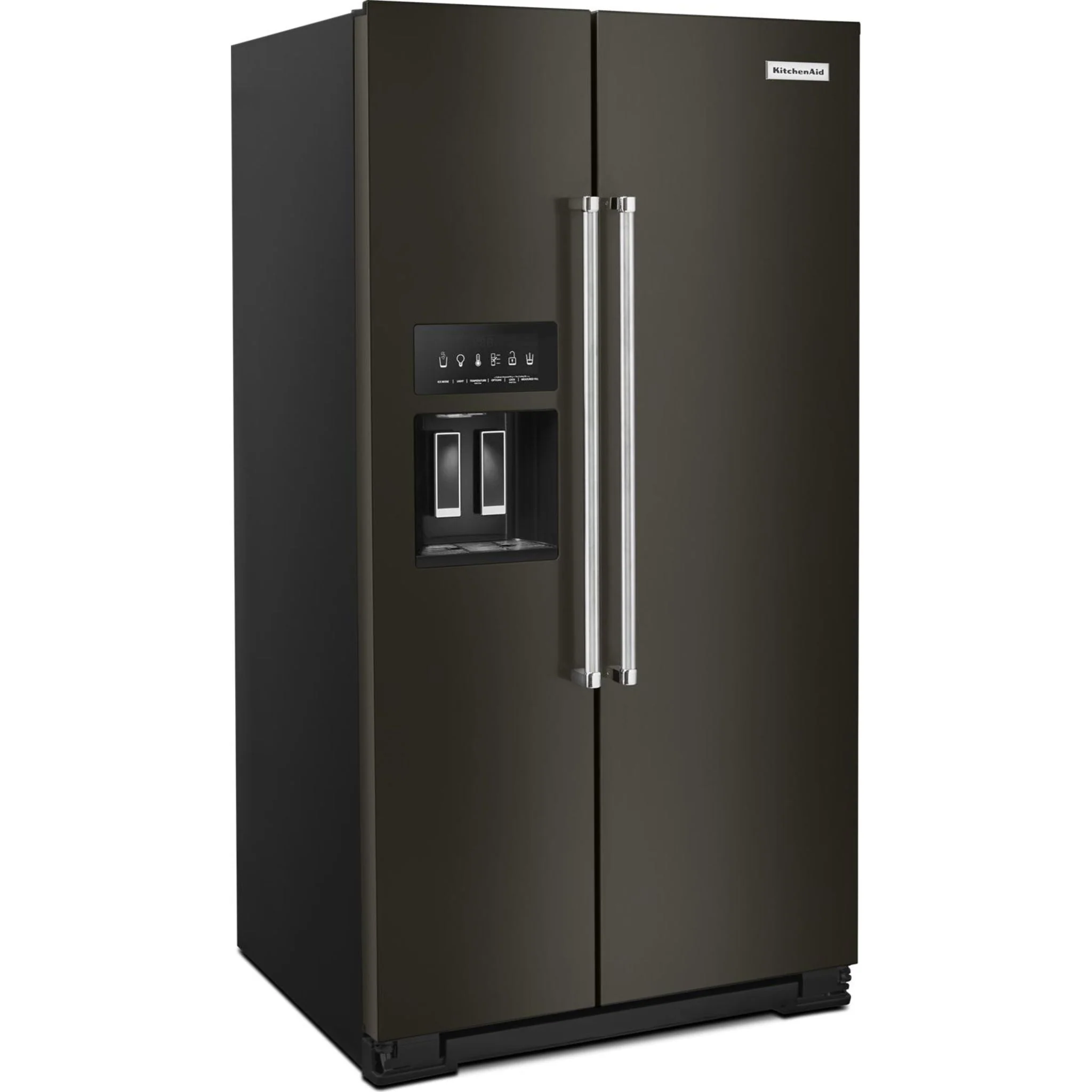 KitchenAid  24.8 cu.. ft. Side-by-Side Refrigerator with Exterior Ice and Water and PrintShield Finish - Black Stainless (KRSF705HBS) - Image 43