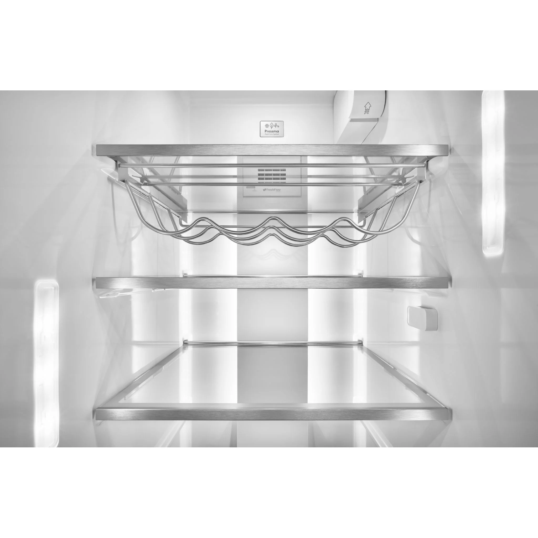 KitchenAid  24.8 cu.. ft. Side-by-Side Refrigerator with Exterior Ice and Water and PrintShield Finish - Black Stainless (KRSF705HBS) - Image 8