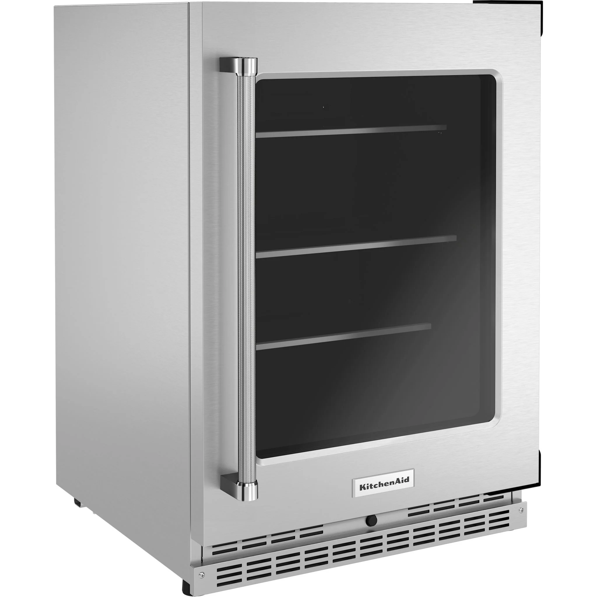 KitchenAid 24" Undercounter Refrigerator with Glass Door and Shelves with Metallic Accents -Stainless Steel (KURR314KSS) - Image 4