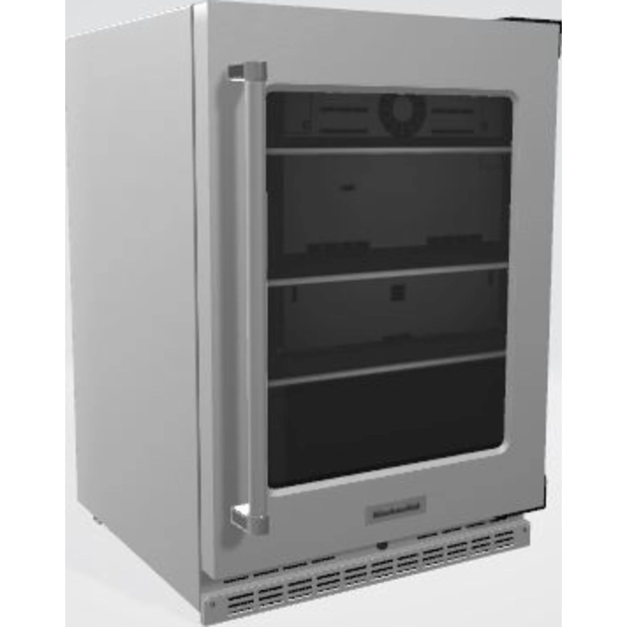 KitchenAid 24" Undercounter Refrigerator with Glass Door and Shelves with Metallic Accents -Stainless Steel (KURR314KSS) - Image 5