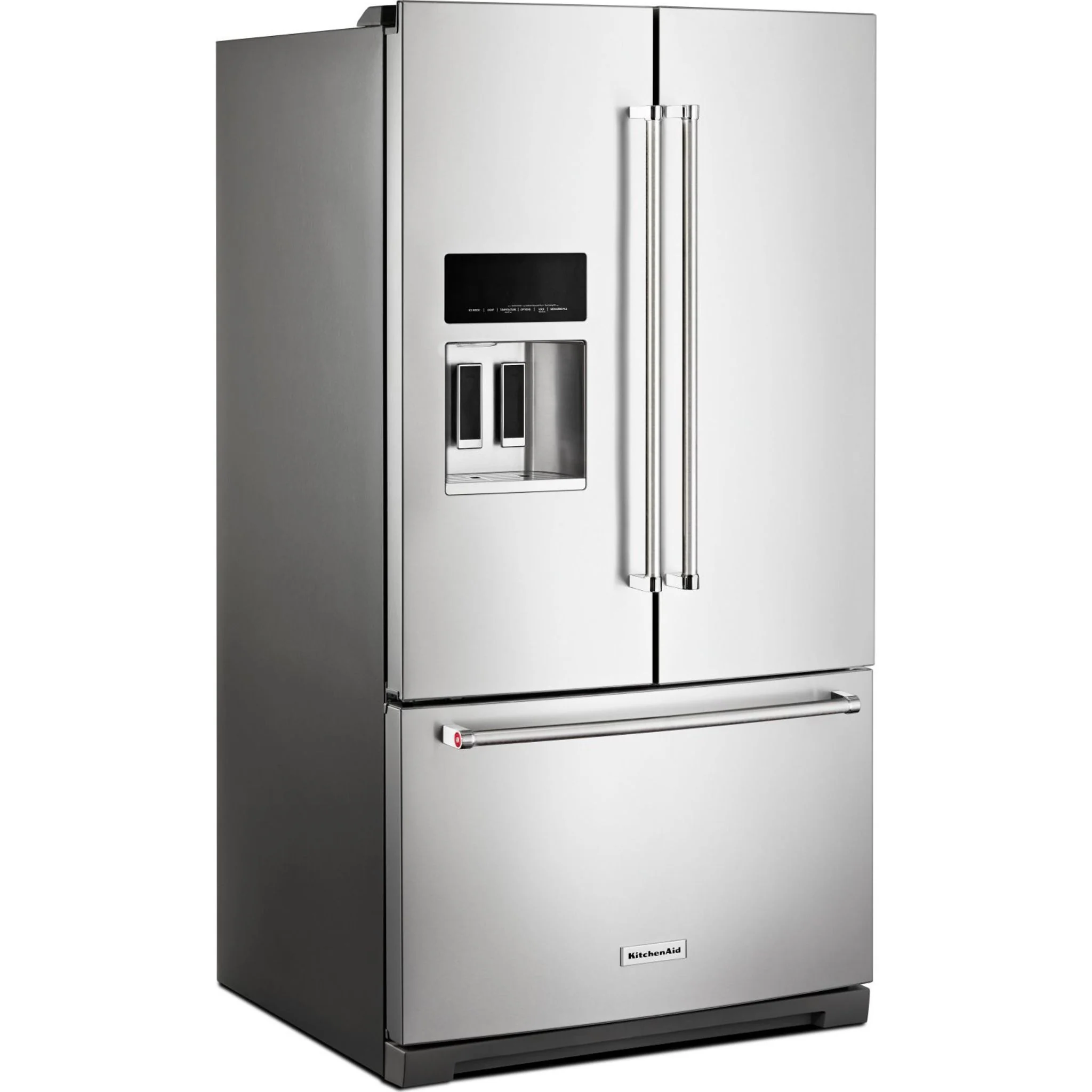 KitchenAid  26.8 cu. ft. 36" Width Standard Depth French Door Refrigerator with Exterior Ice and Water (KRFF507HPS) - Image 2