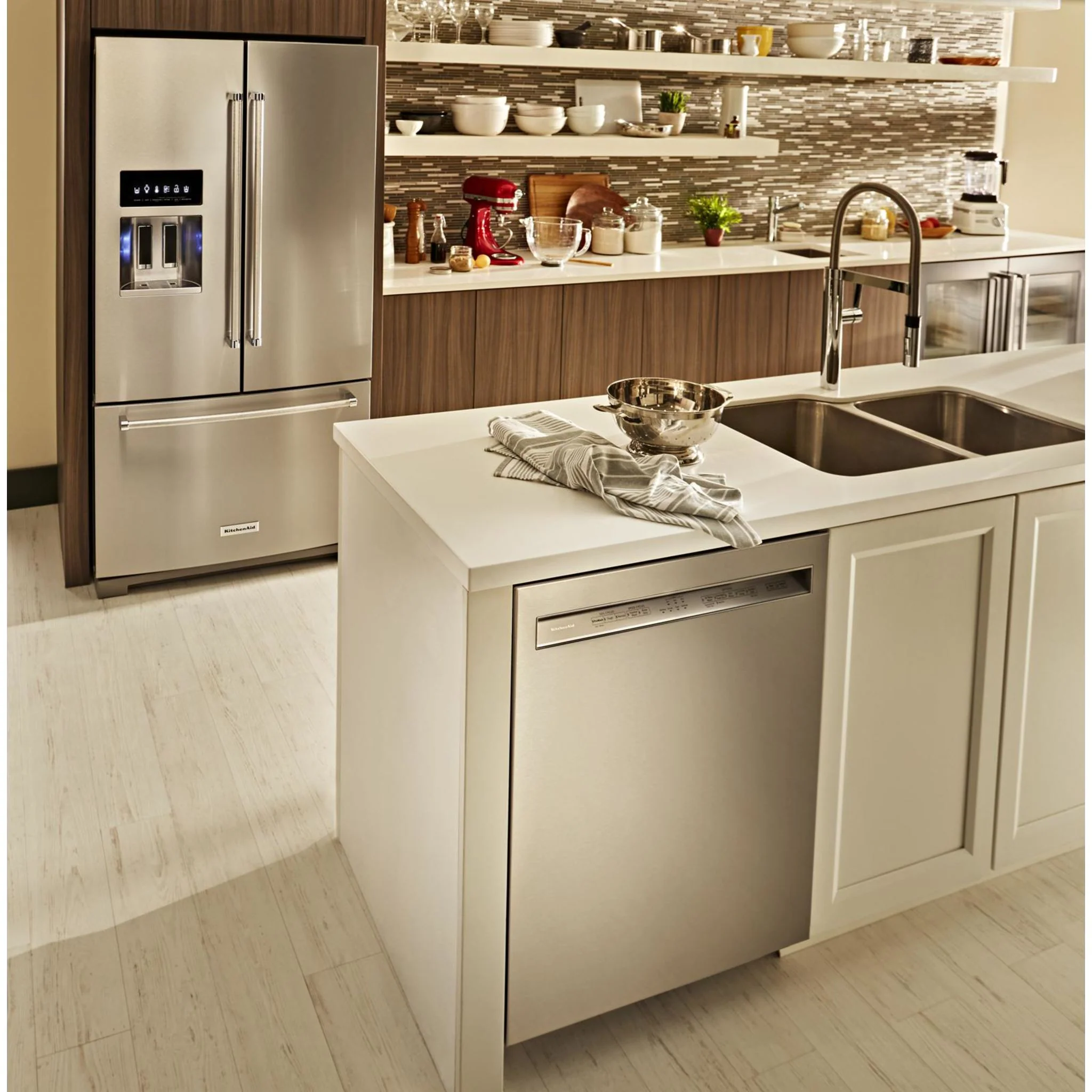 KitchenAid  26.8 cu. ft. 36" Width Standard Depth French Door Refrigerator with Exterior Ice and Water (KRFF507HPS) - Image 25