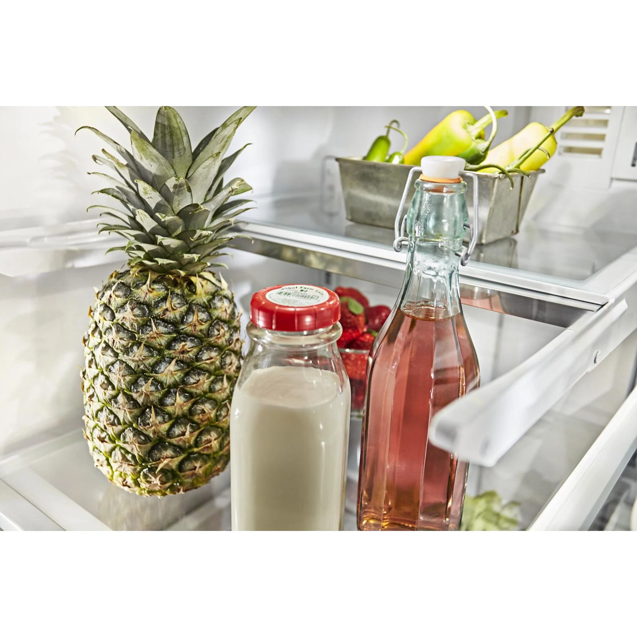 KitchenAid  26.8 cu. ft. 36" Width Standard Depth French Door Refrigerator with Exterior Ice and Water (KRFF507HPS) - Image 26