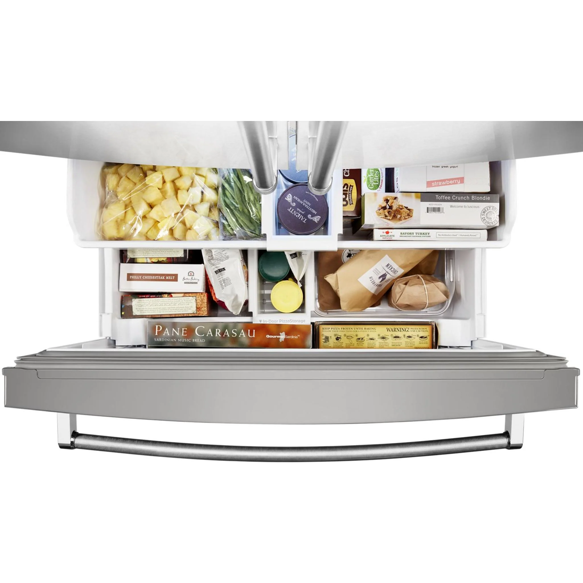 KitchenAid  26.8 cu. ft. 36" Width Standard Depth French Door Refrigerator with Exterior Ice and Water (KRFF507HPS) - Image 32