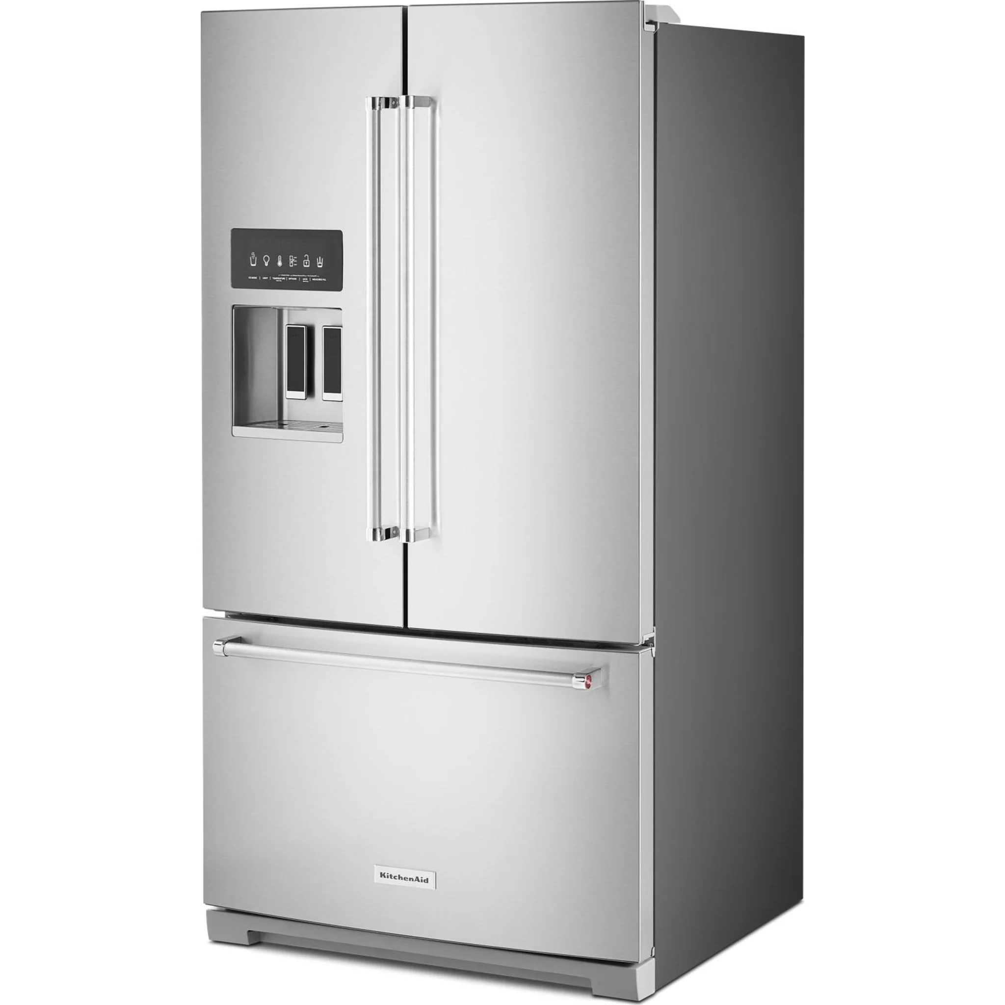 KitchenAid  26.8 cu. ft. 36" Width Standard Depth French Door Refrigerator with Exterior Ice and Water (KRFF507HPS) - Image 42