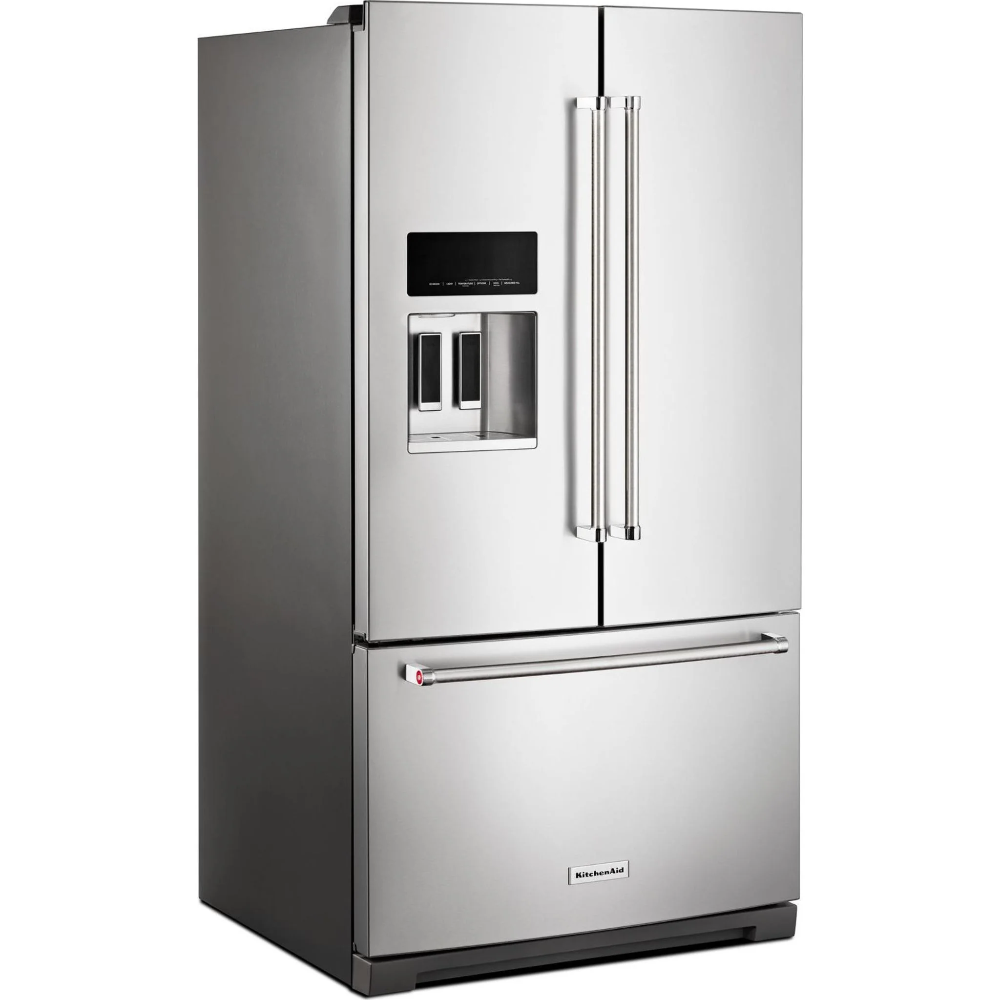 KitchenAid  26.8 cu. ft. 36" Width Standard Depth French Door Refrigerator with Exterior Ice and Water (KRFF507HPS) - Image 8