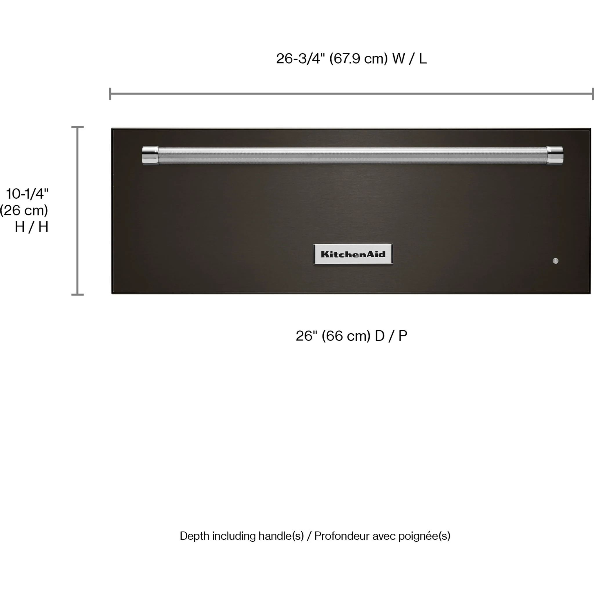 KitchenAid 27'' Slow Cook Warming Drawer with PrintShield Finish - Black Stainless (KOWT107EBS) - Image 2