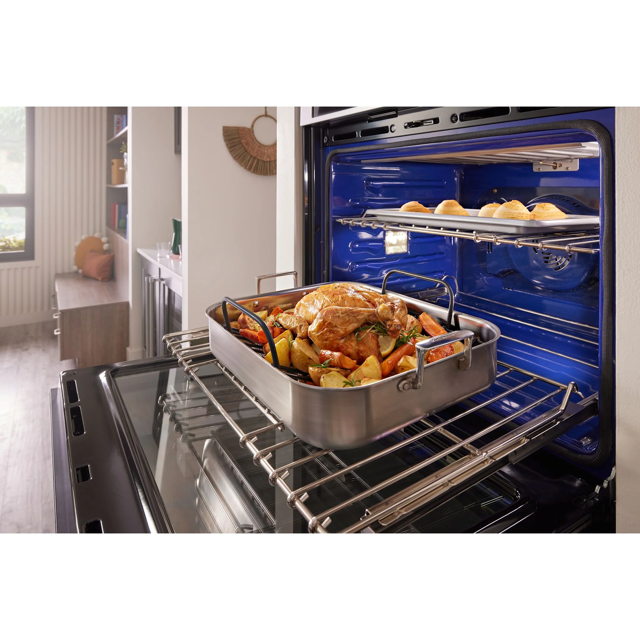 KitchenAid  30" Combination Microwave Wall Oven with Air Fry Mode - PrintShield Stainless (KOEC530PPS) - Image 5