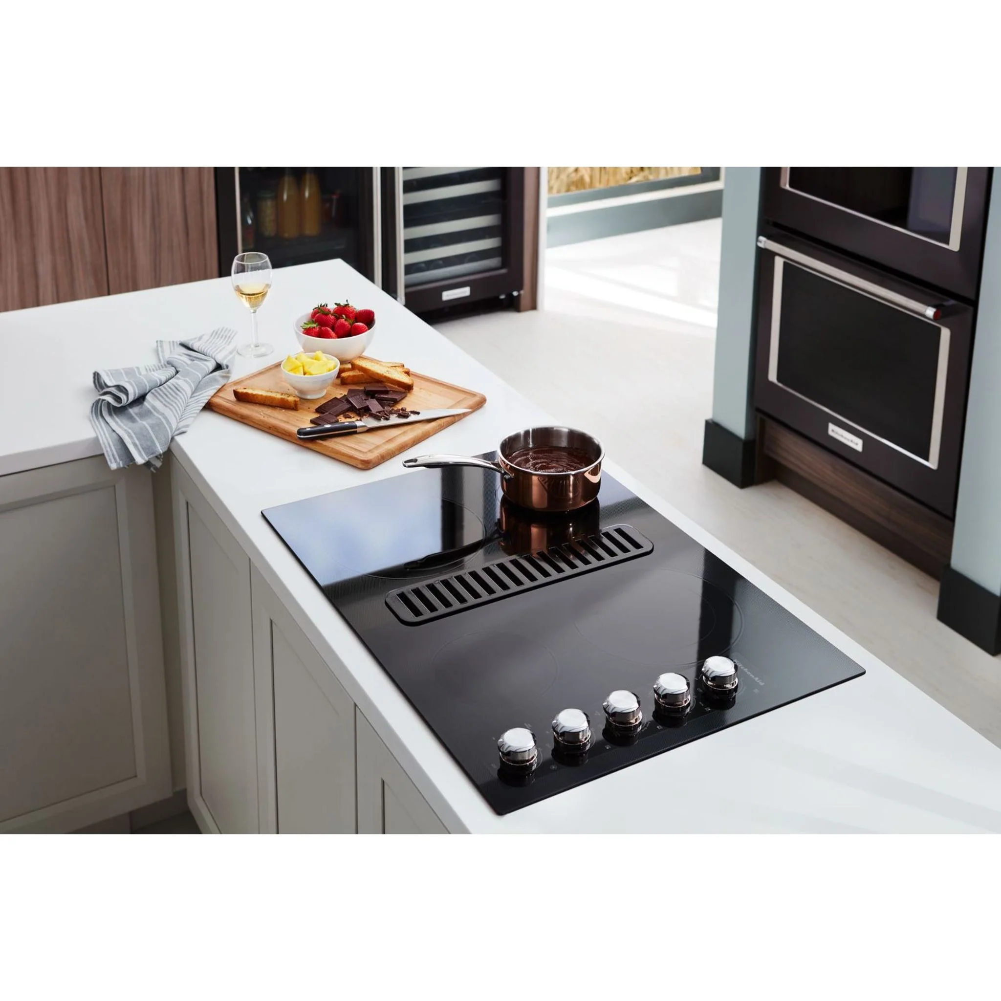 KitchenAid 30" Electric Downdraft Cooktop with 4 Elements -Black (KCED600GBL) - Image 17