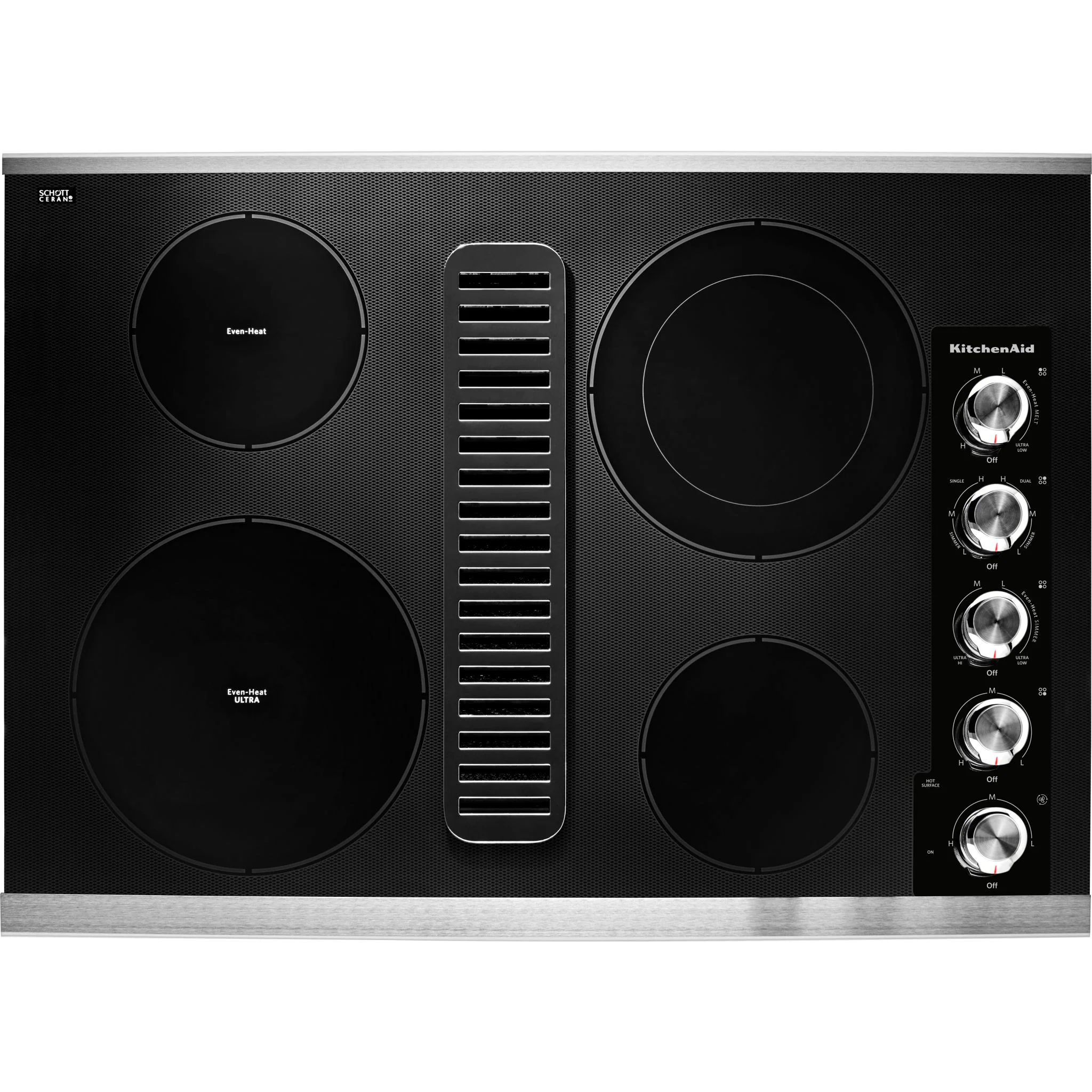 KitchenAid 30" Electric Downdraft Cooktop with 4 Elements -Stainless Steel (KCED600GSS) - Image 4